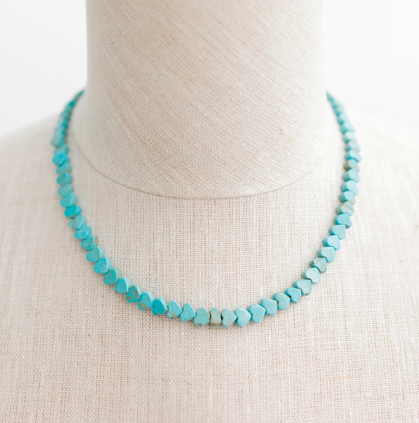 Tiny Turquoise Heart Necklace