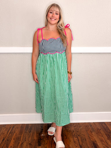 tuckernuck brown gingham dress Tuckernuck X Studio Brown Gingham