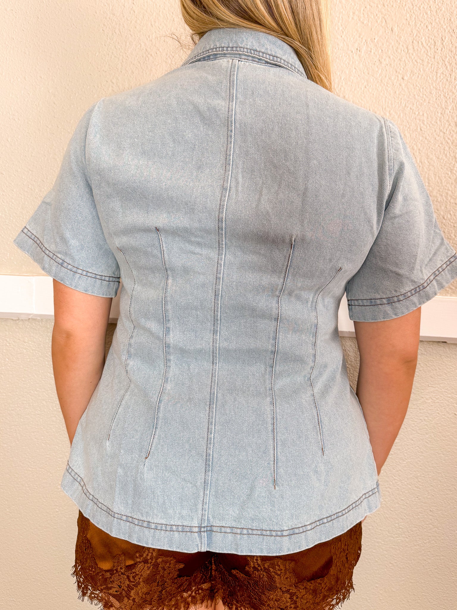Basalt Denim Top