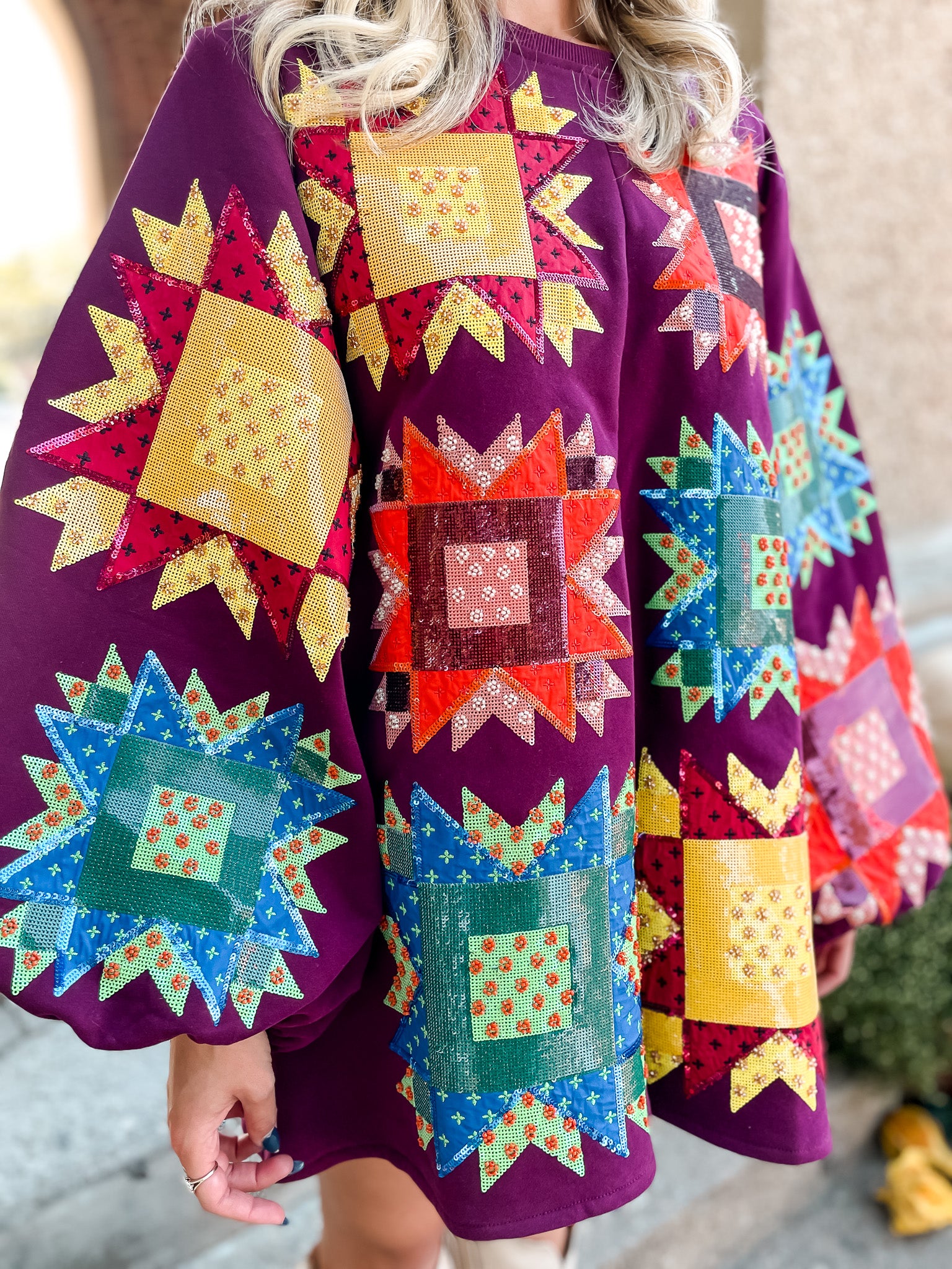 Quilted Patchwork Dress