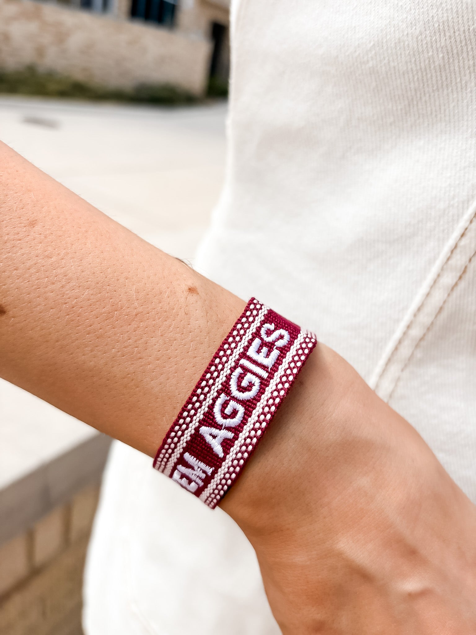 Texas A&M Aggies Tassel Bracelet