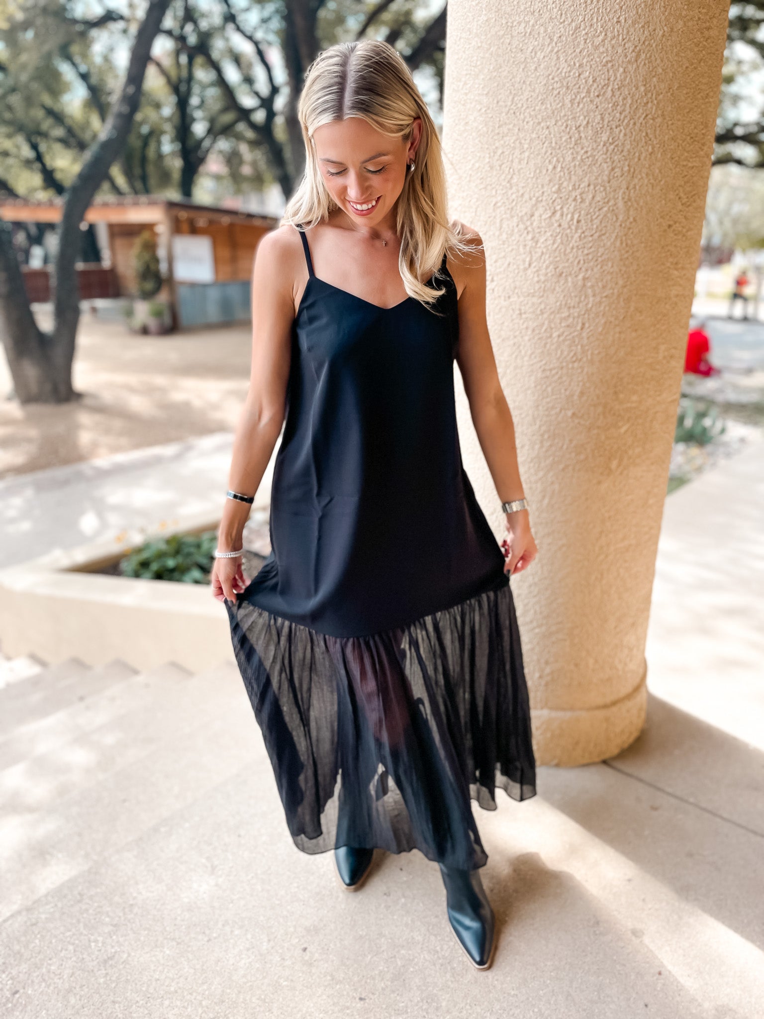 Ember Slip Dress - Black