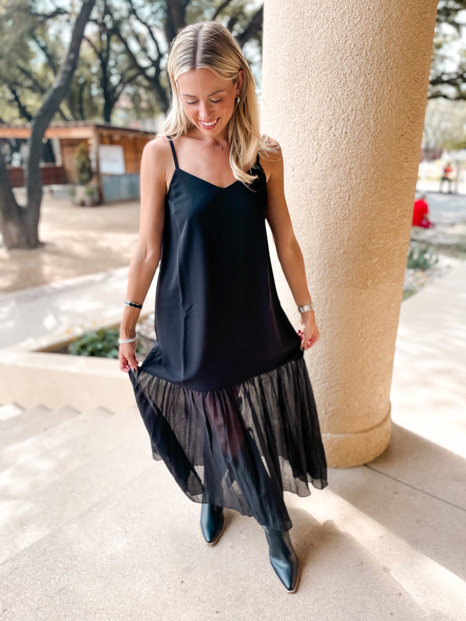 Ember Slip Dress - Black