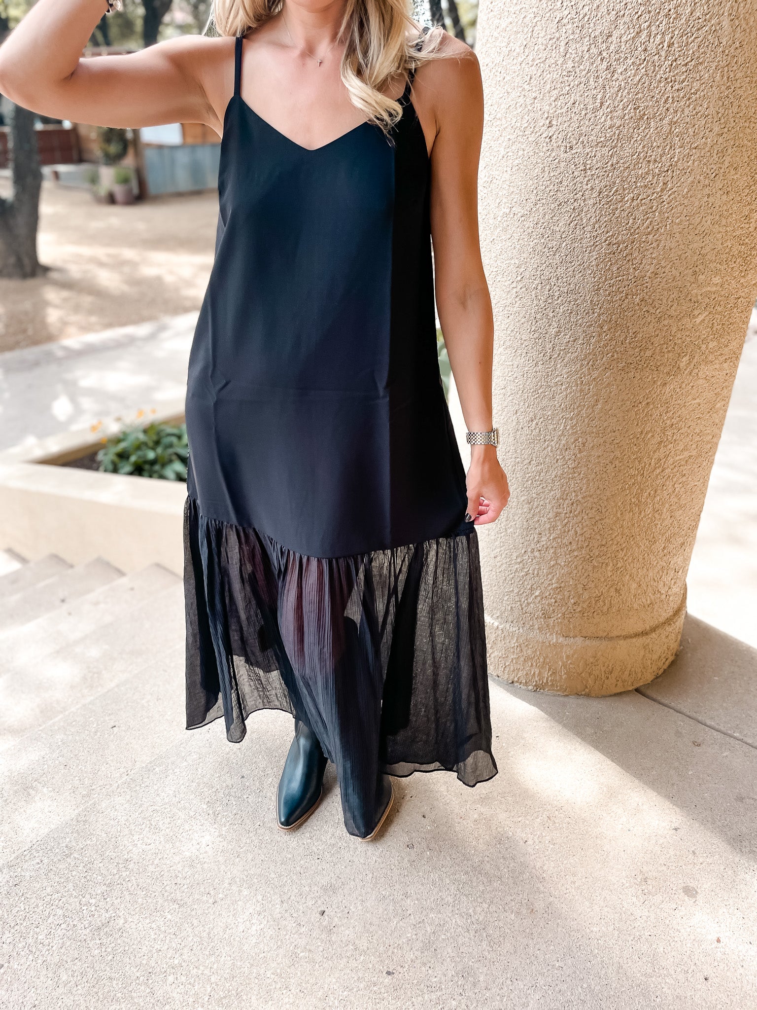 Ember Slip Dress - Black