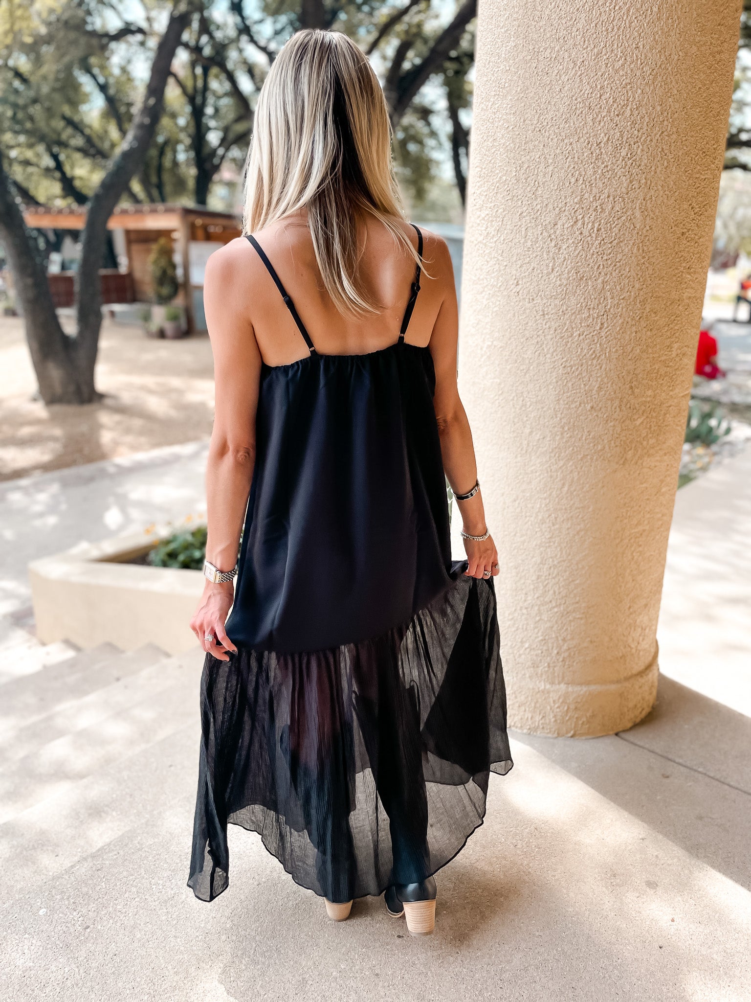 Ember Slip Dress - Black