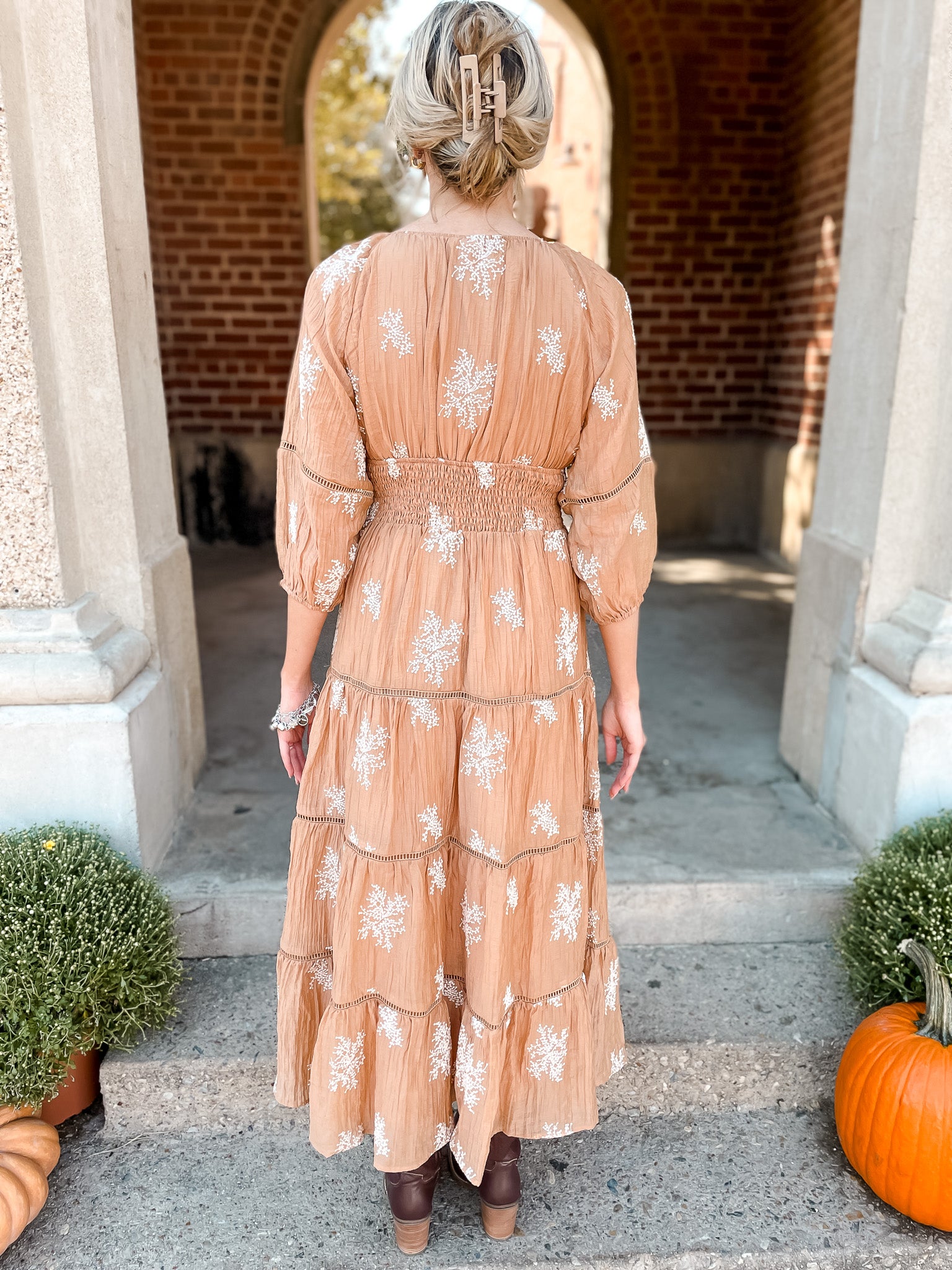 Endless Embroidered Dress - Mocha