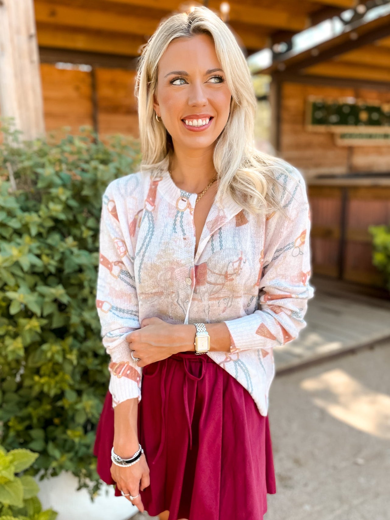 Equestrian Sheer Cardigan