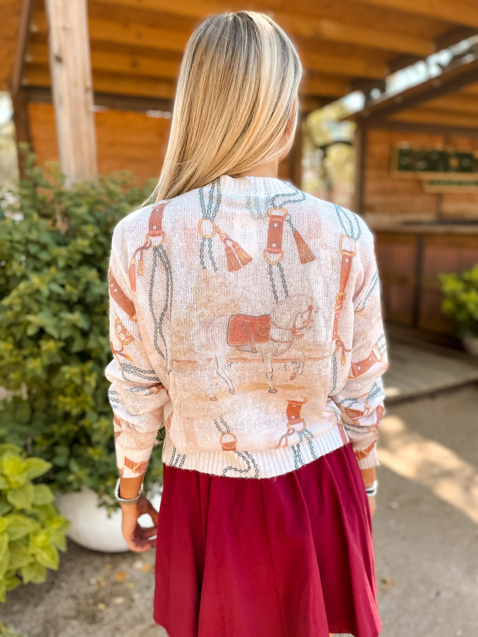 Equestrian Sheer Cardigan