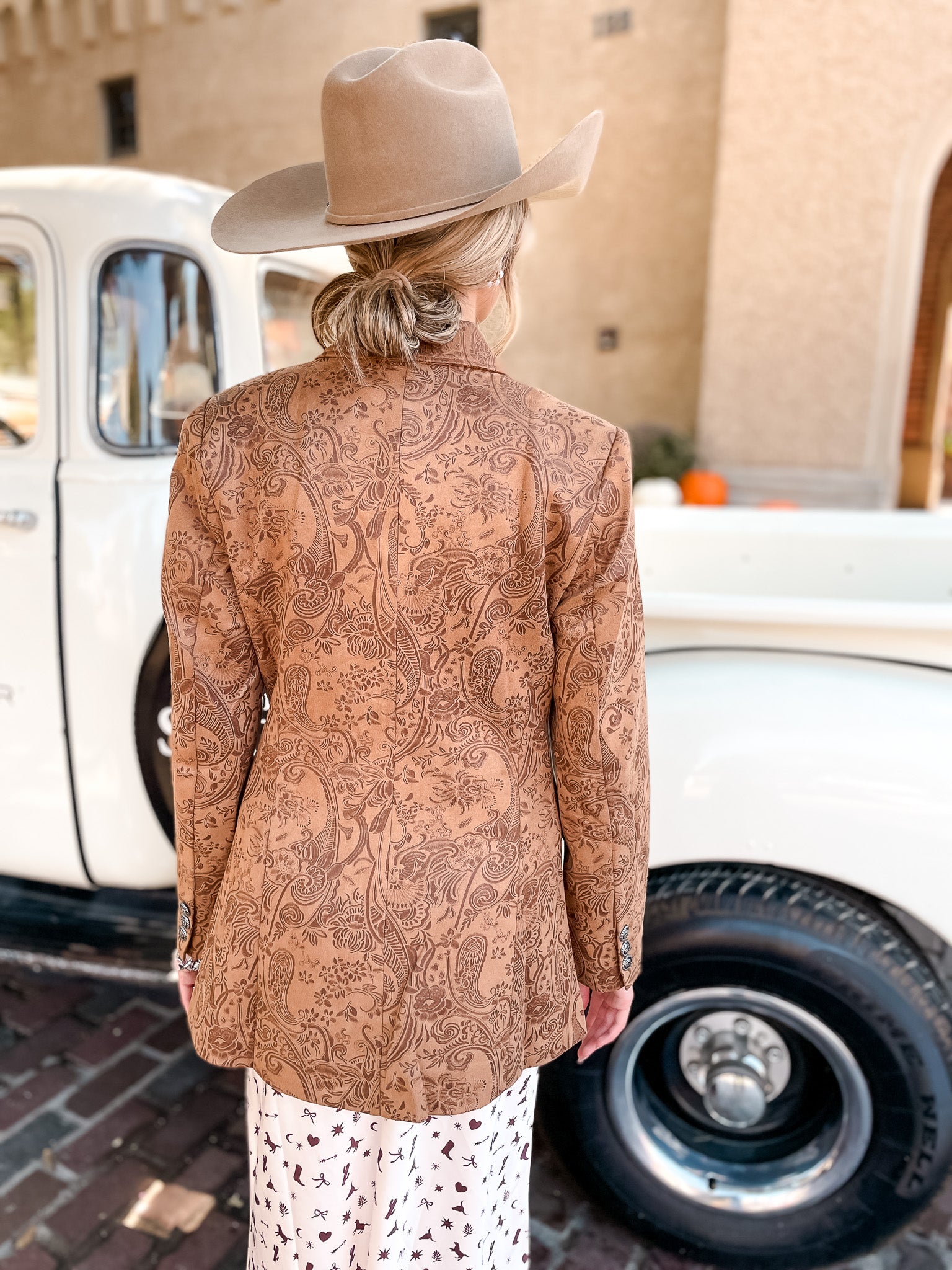 Trailblazer Suede Blazer - Saddle