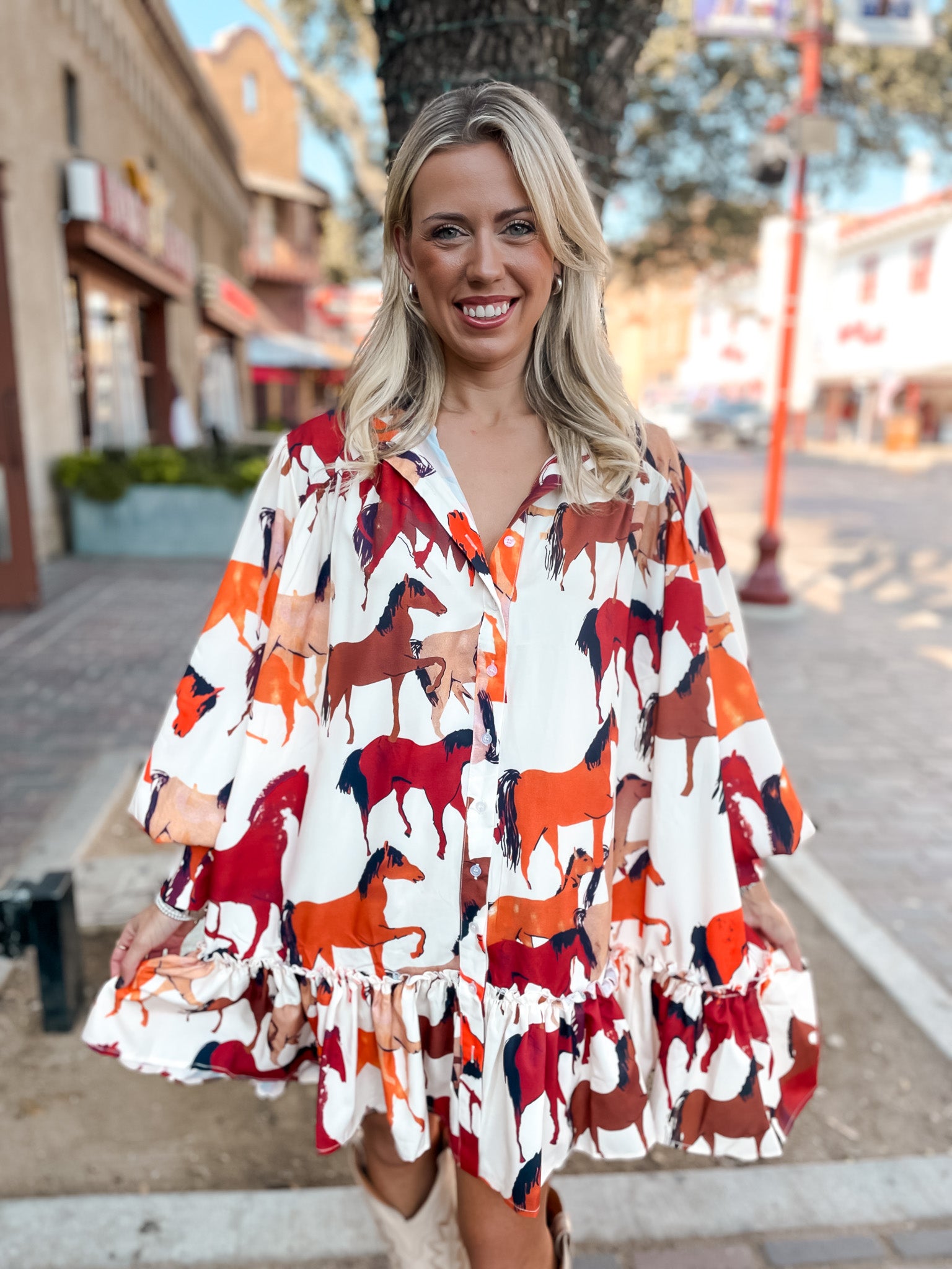 Mustang Magic Dress - White