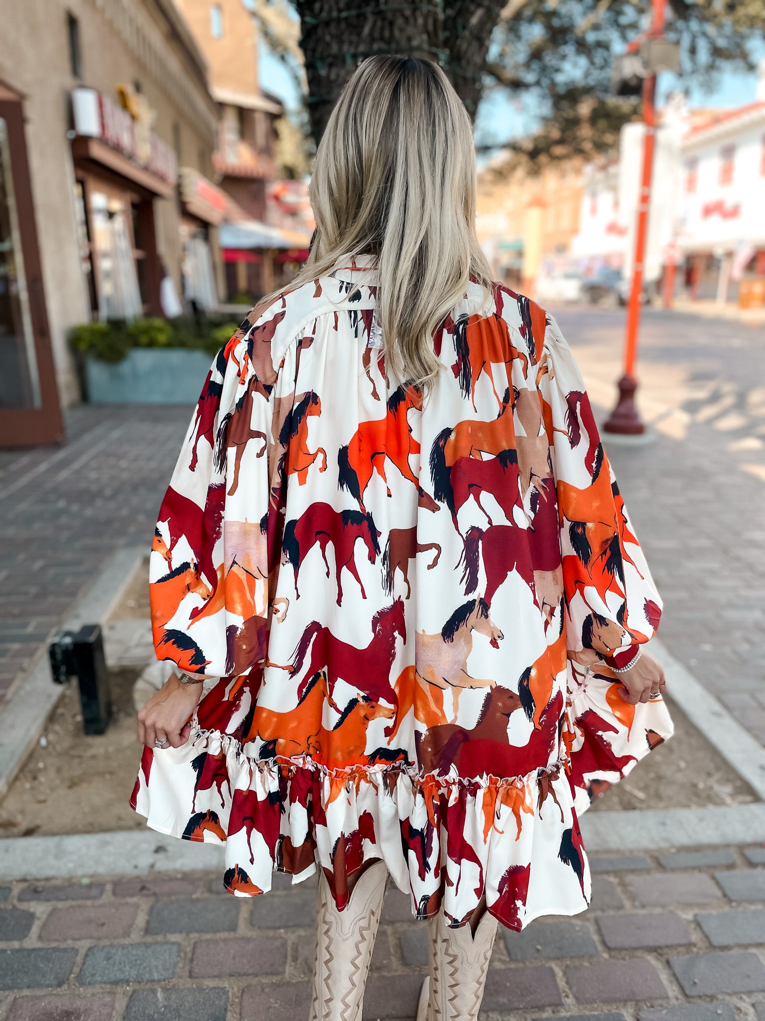 Mustang Magic Dress - White