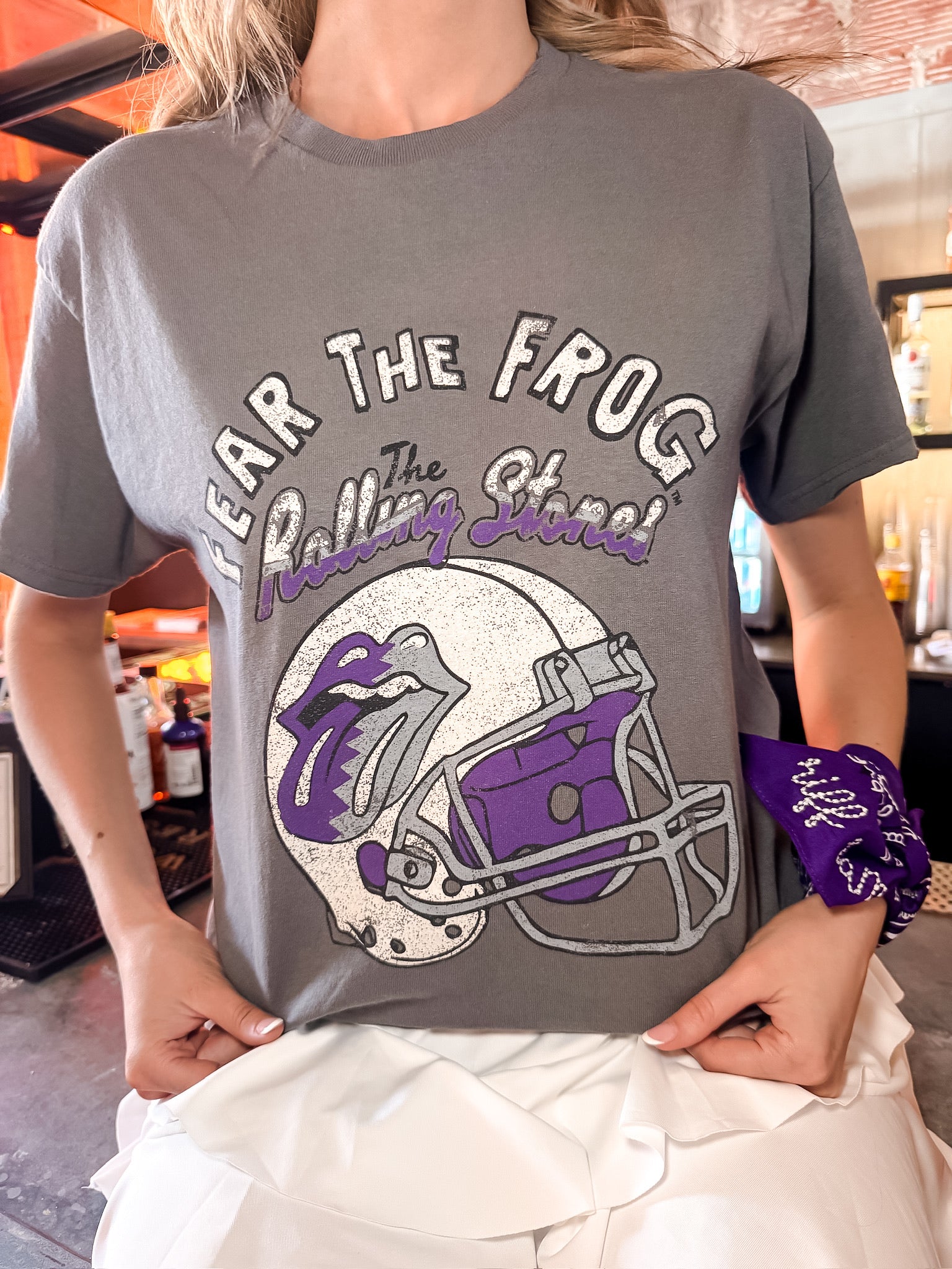 TCU Horned Frogs Helmet Lick T-Shirt