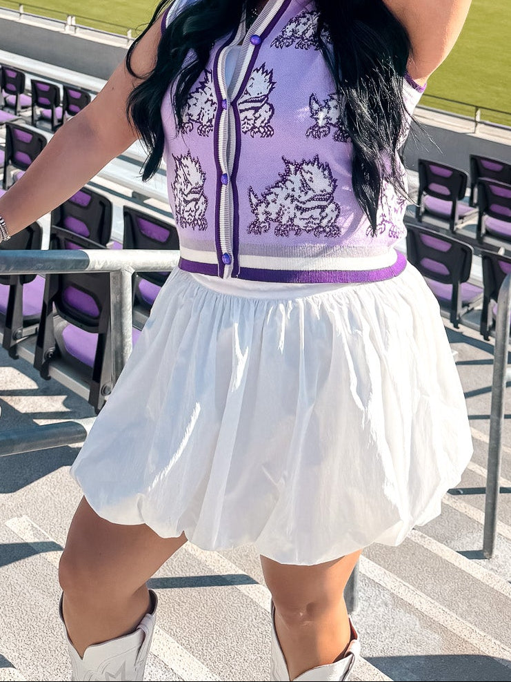 Anna Bubble Skirt - White