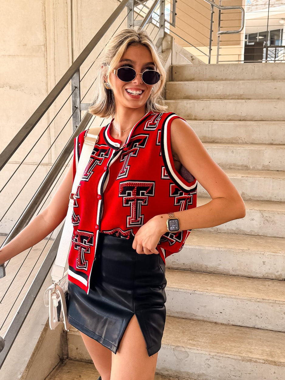 Texas Tech Rhinestone Tank