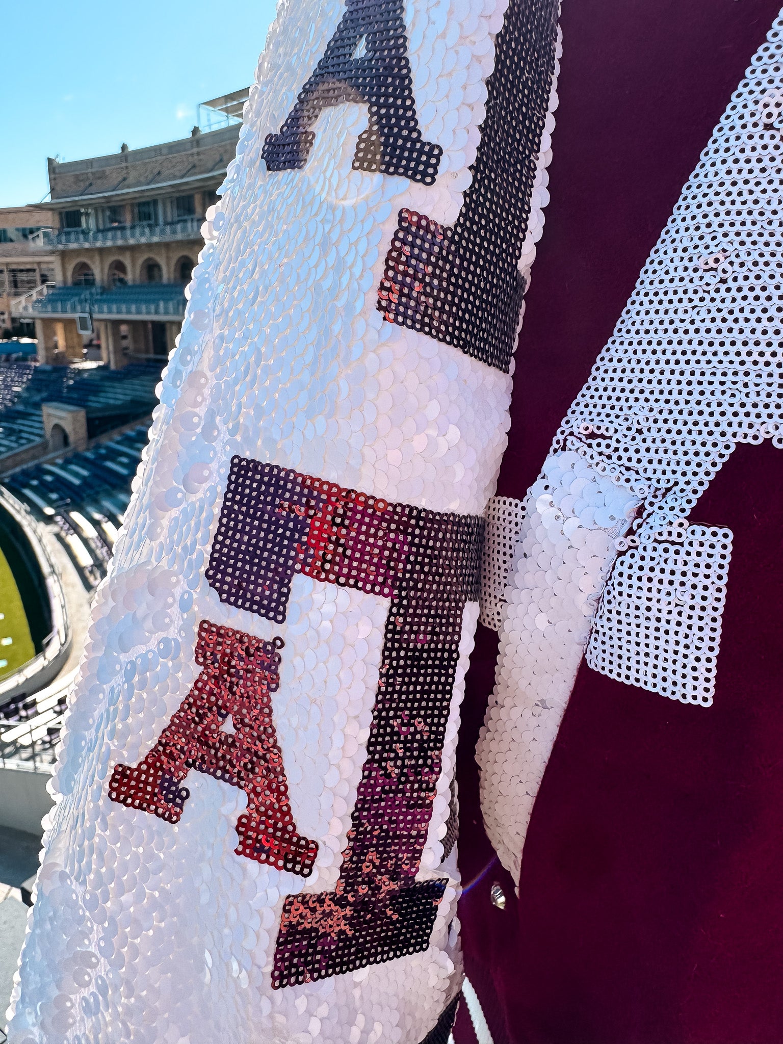 A&M Sequin Bomber Jacket
