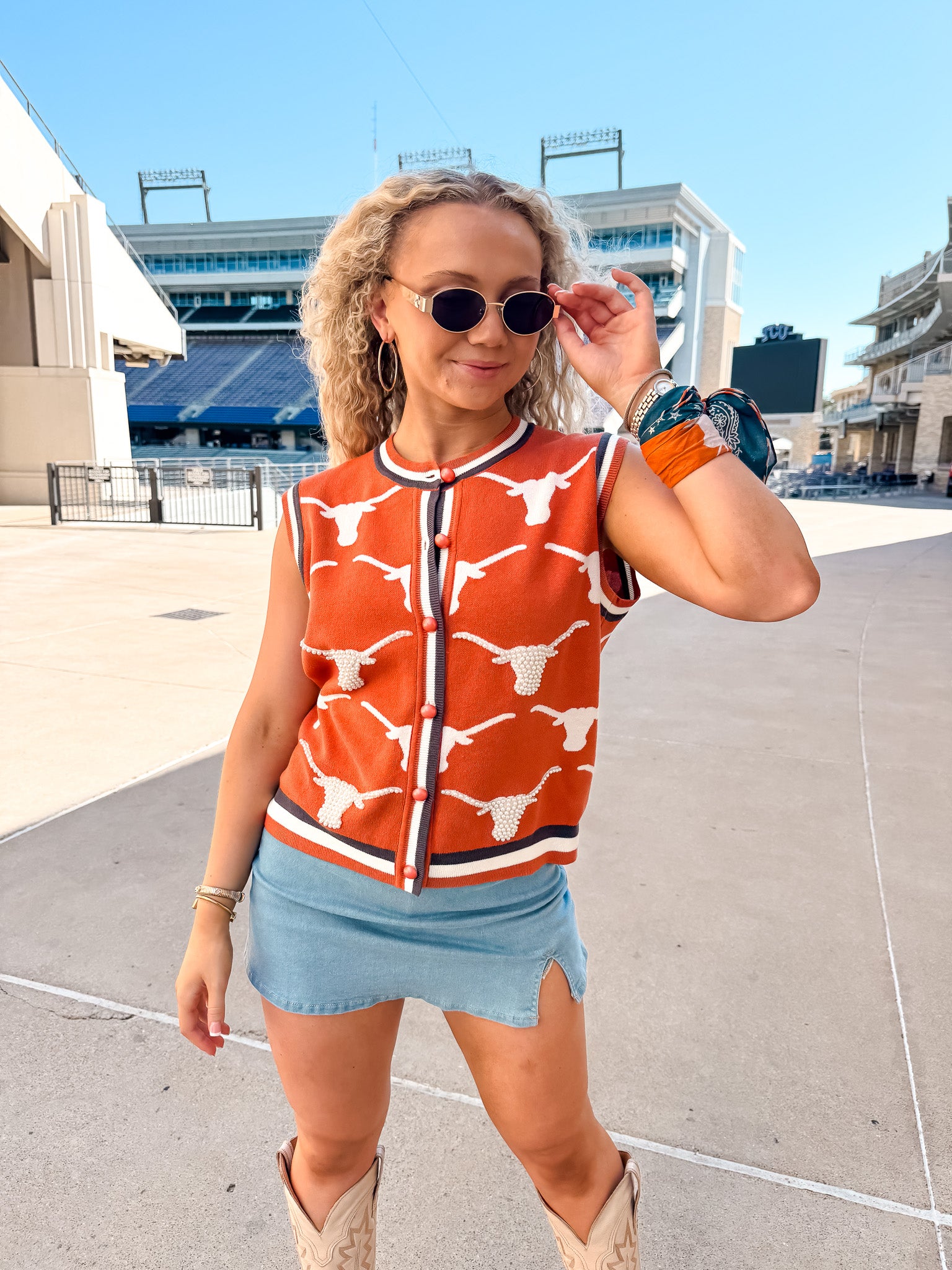 Denim Wrap Skort - Light
