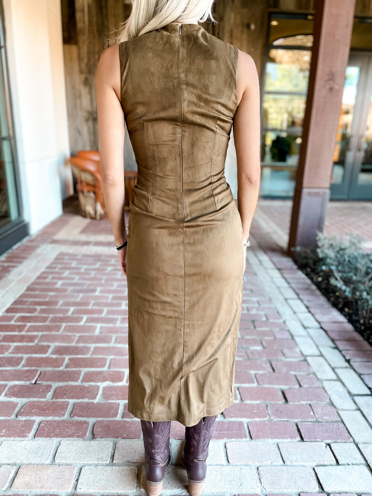 Keegan Faux Suede Dress