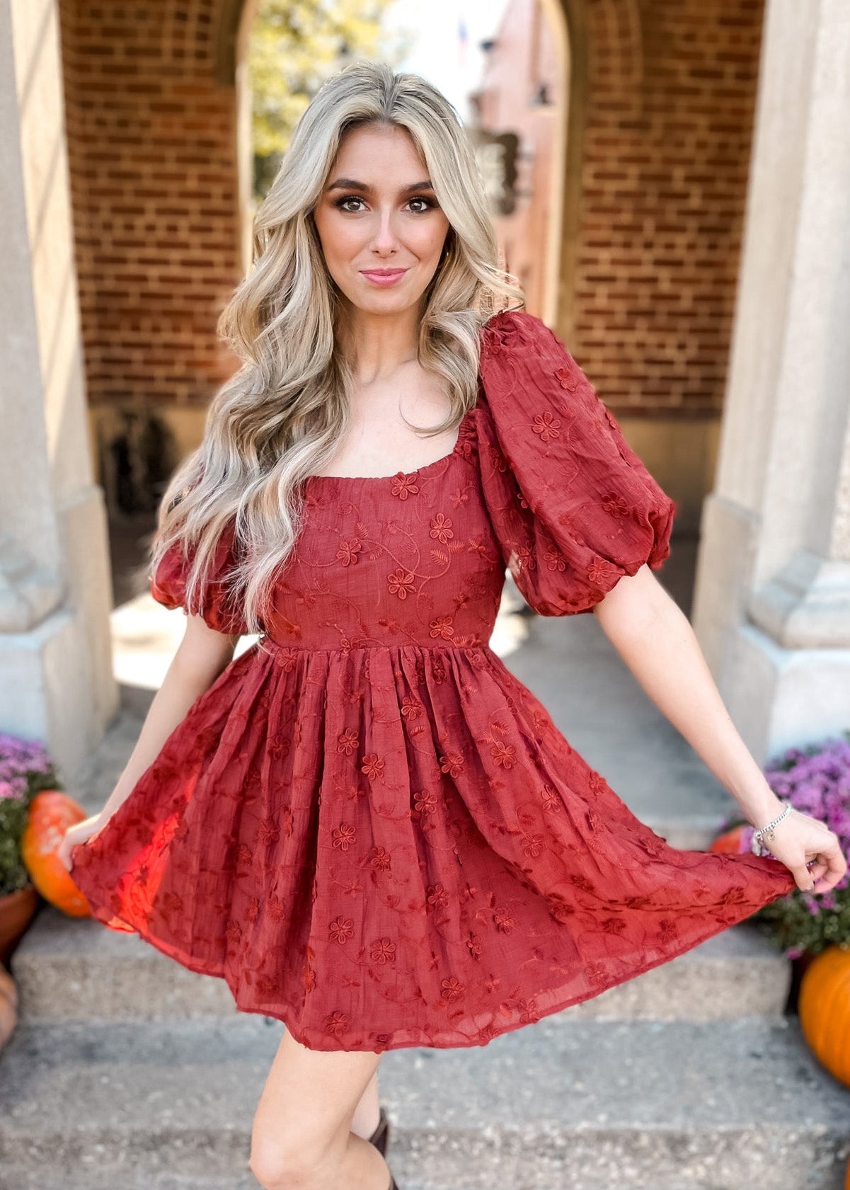 Merlot The Merrier Dress - Tucker Brown