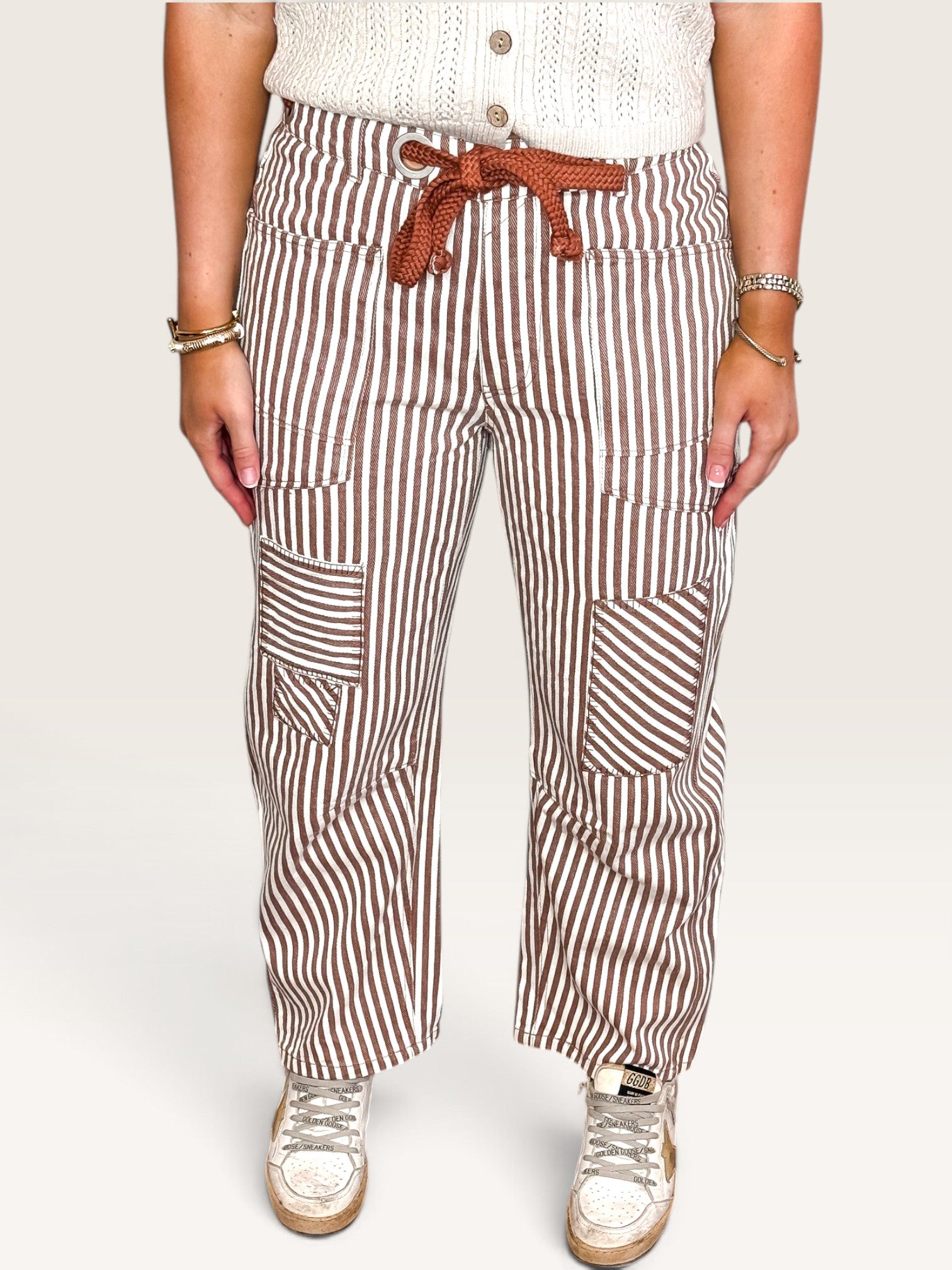 Sailor Rope String Pants - Mocha