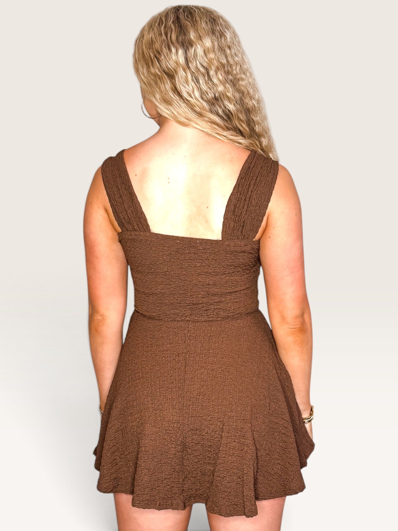 Ferrero Crinkle Romper - Chocolate