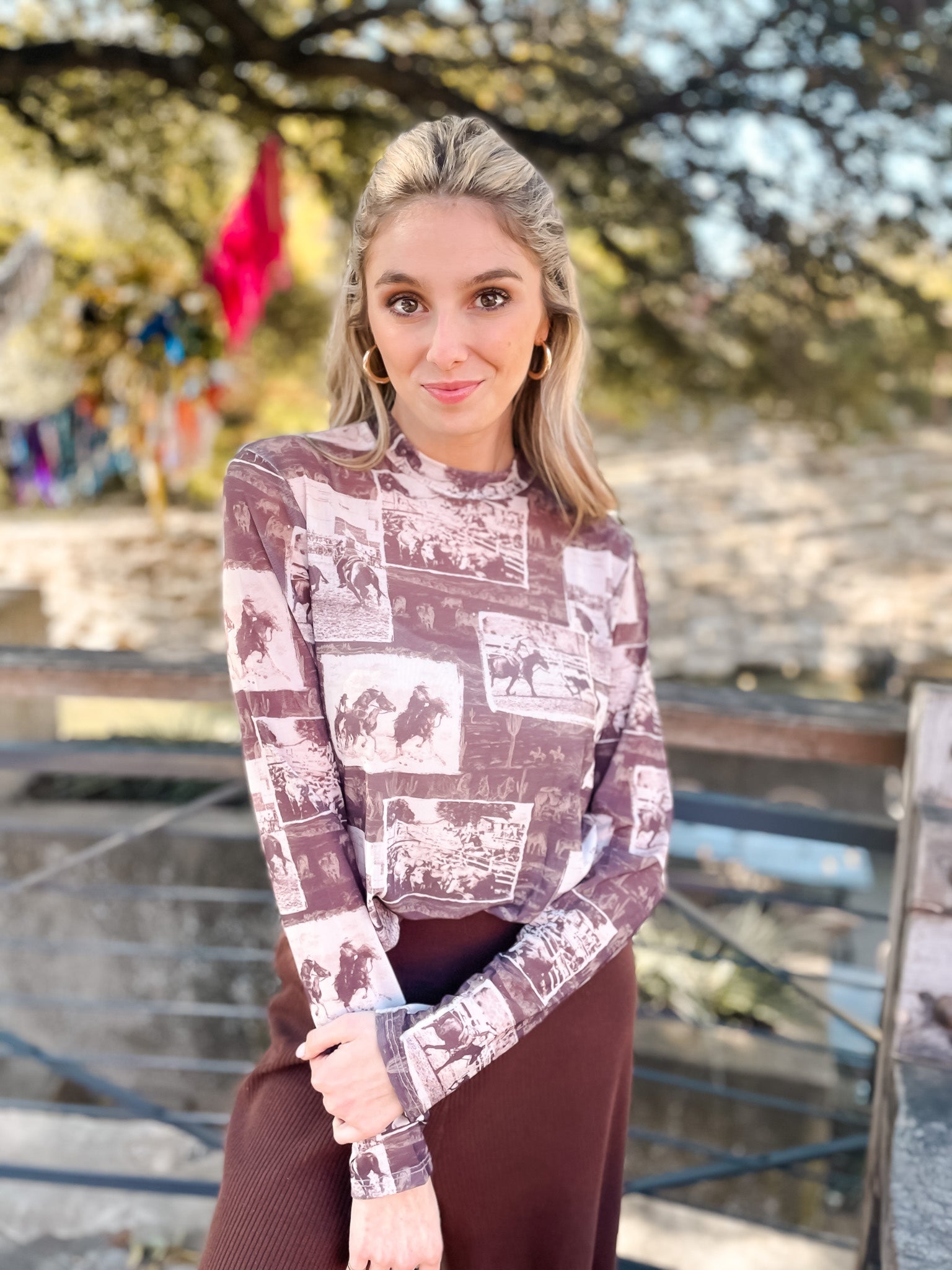 Rodeo Photos Mesh Top