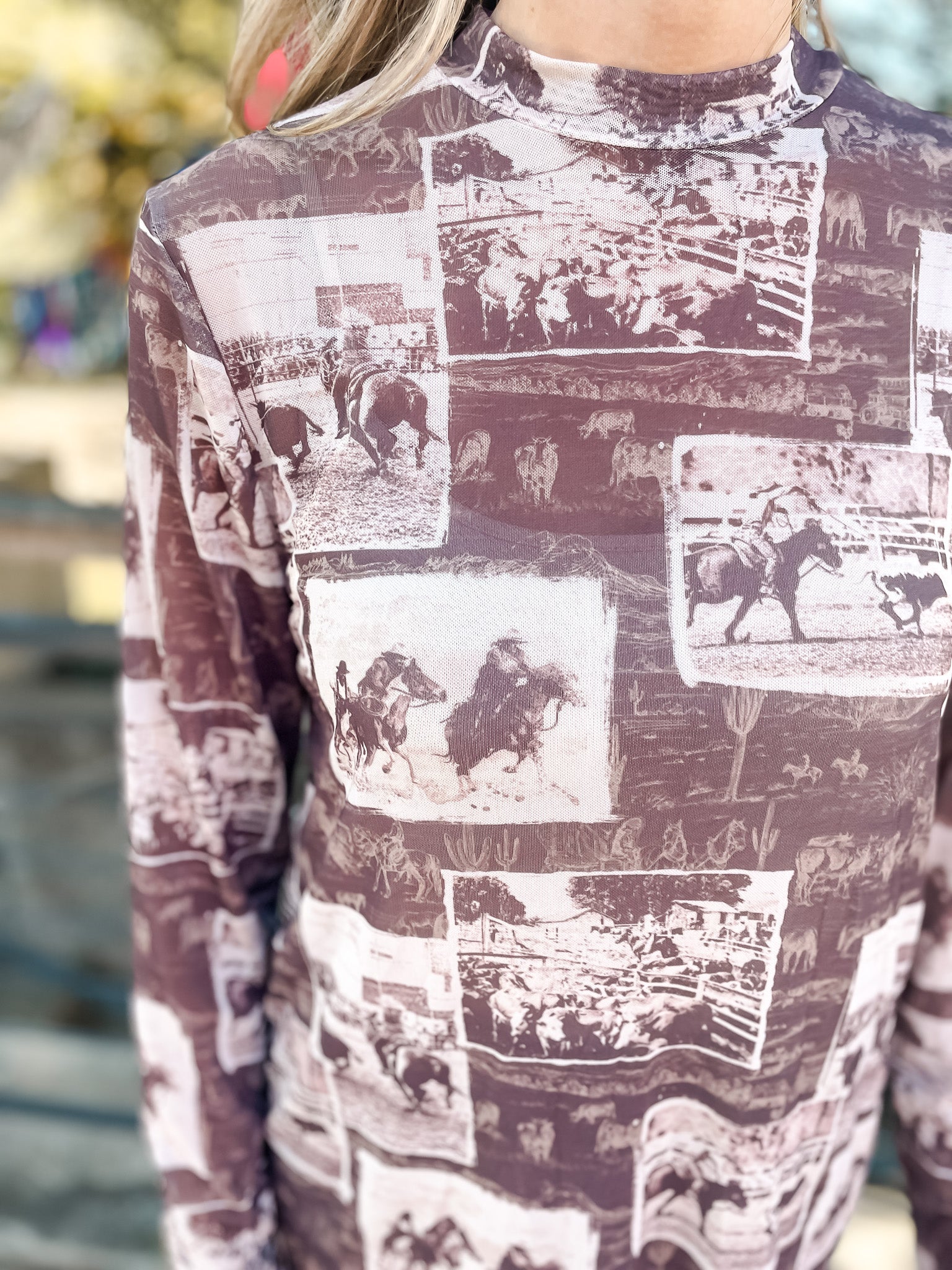 Rodeo Photos Mesh Top
