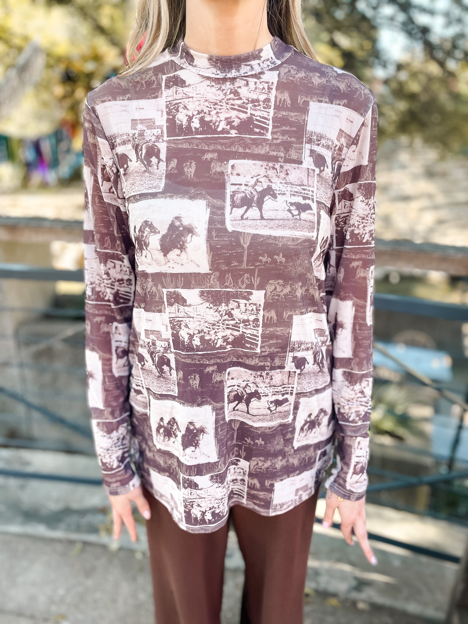 Rodeo Photos Mesh Top