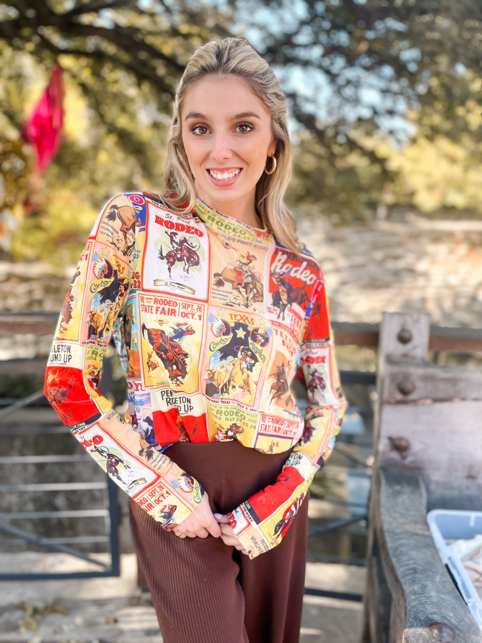 Cowboy Posters Mesh Top