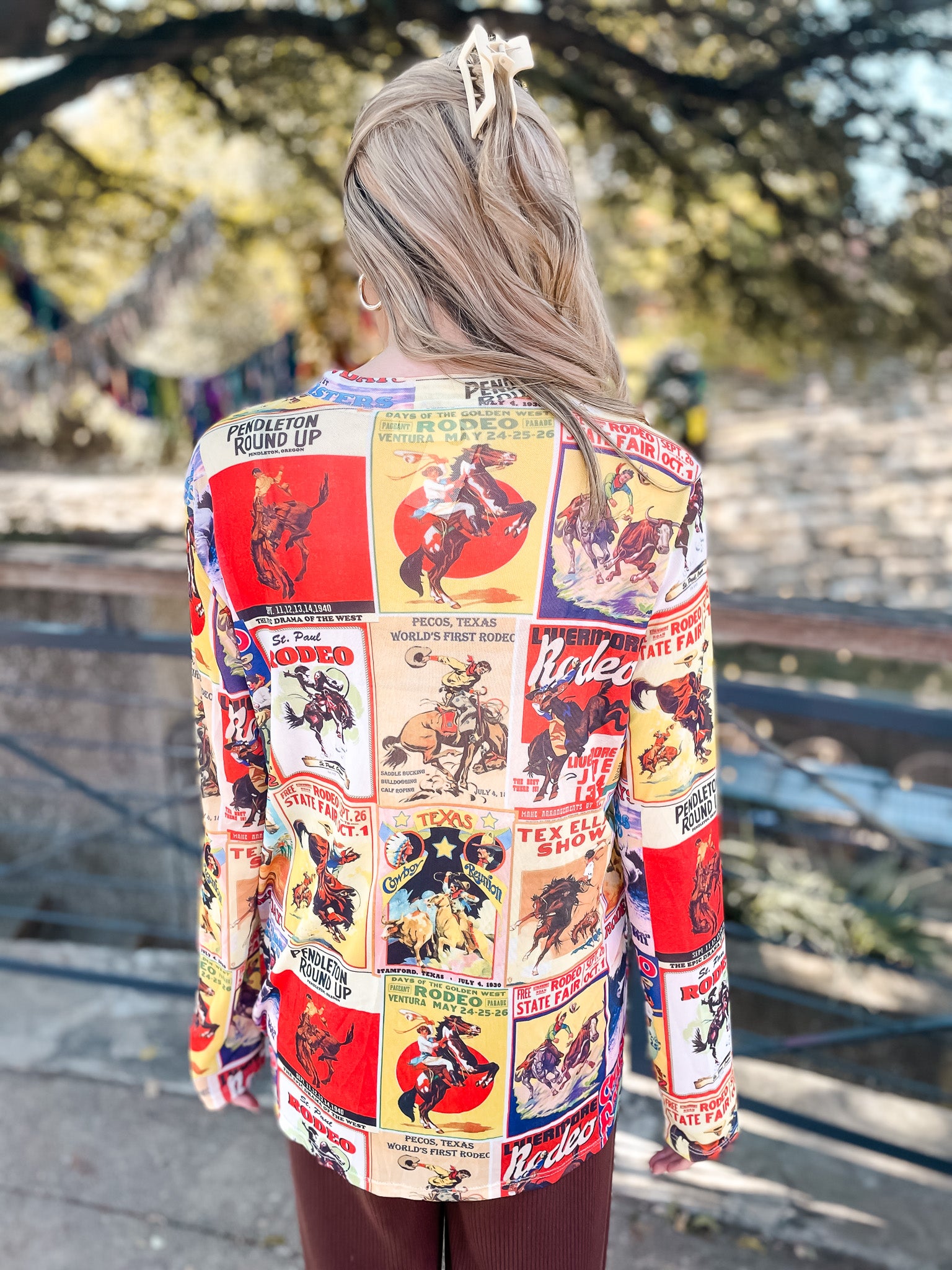 Cowboy Posters Mesh Top