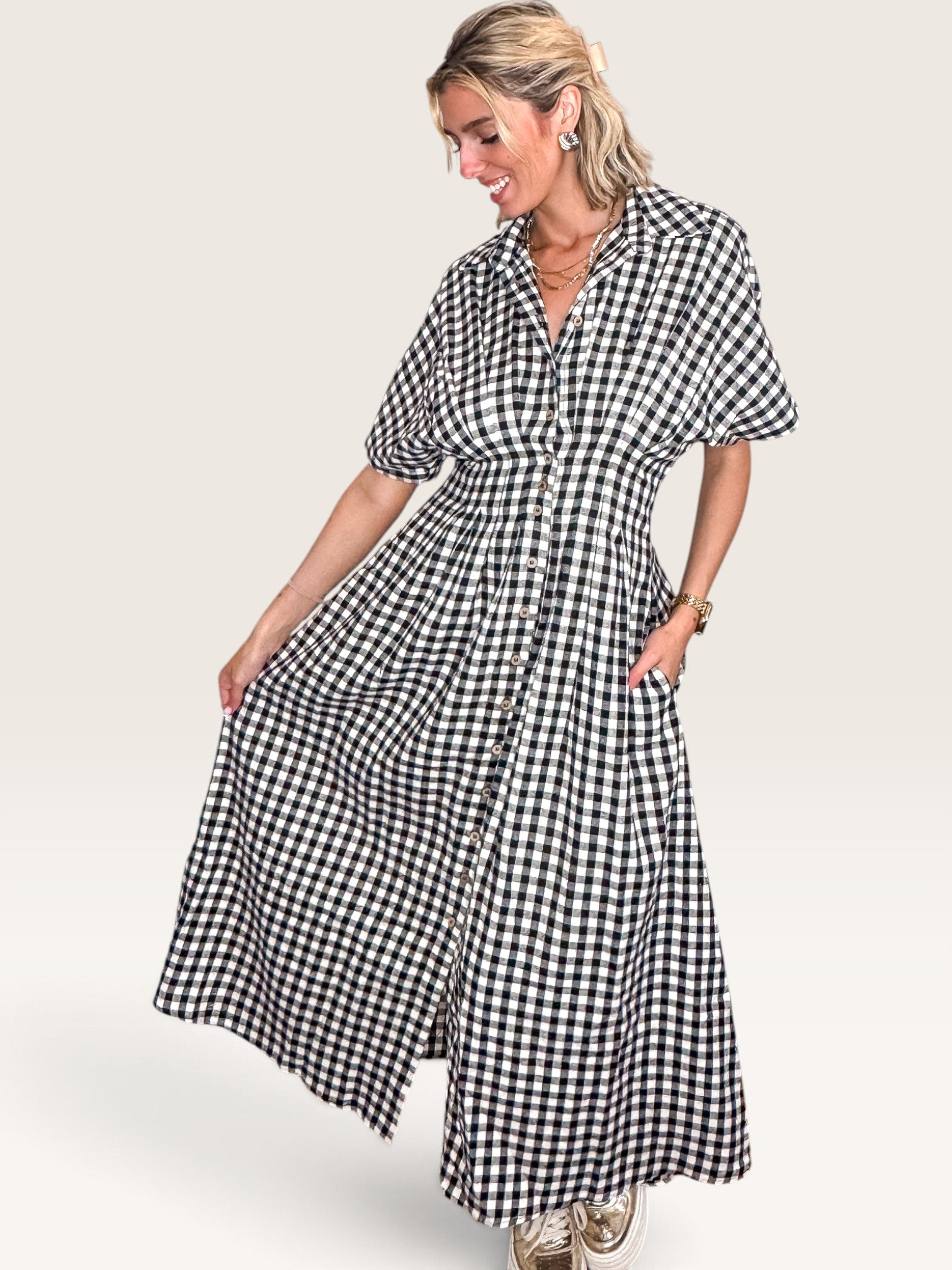 Rawlins Gingham Flannel Dress