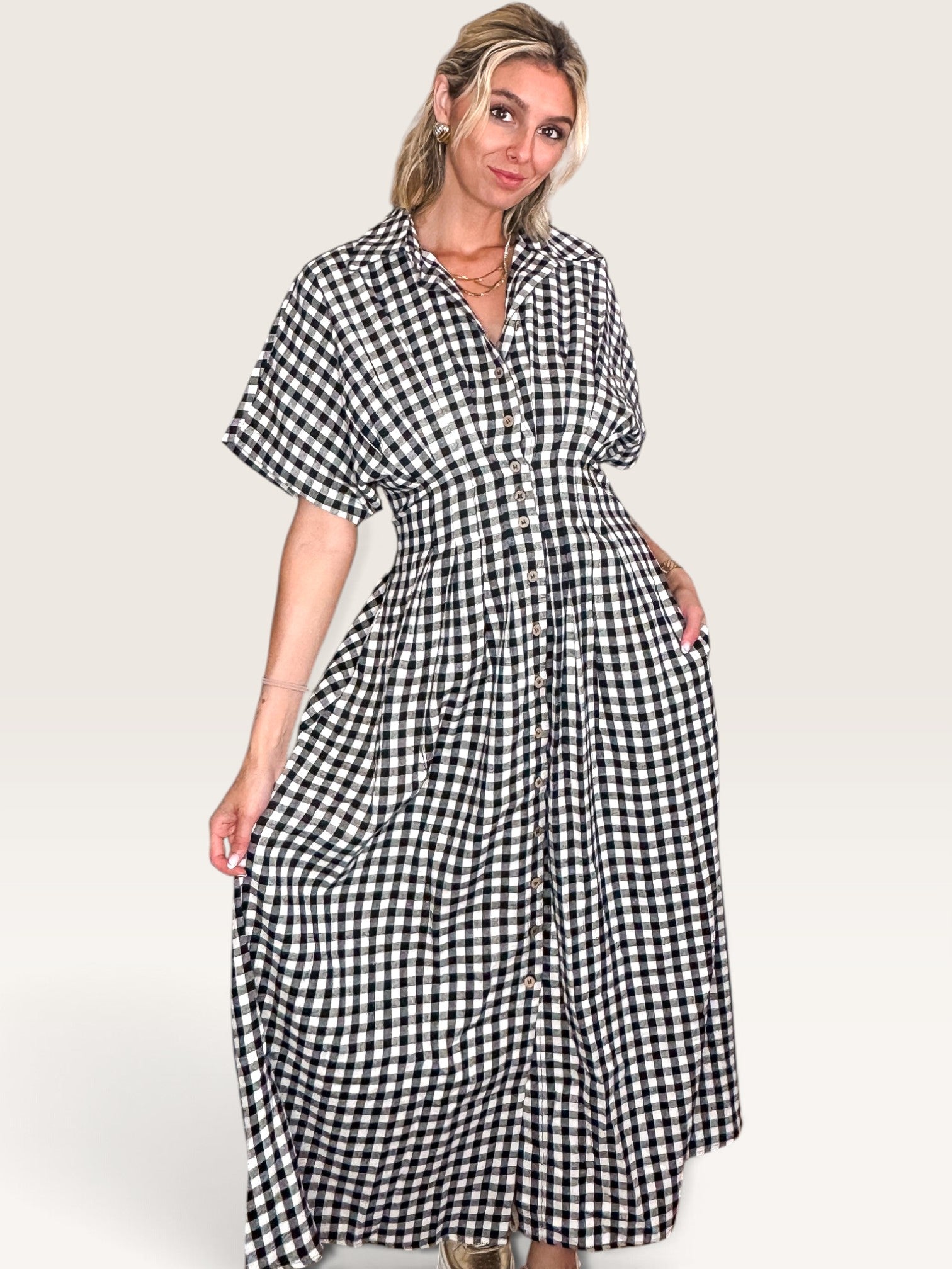 Rawlins Gingham Flannel Dress