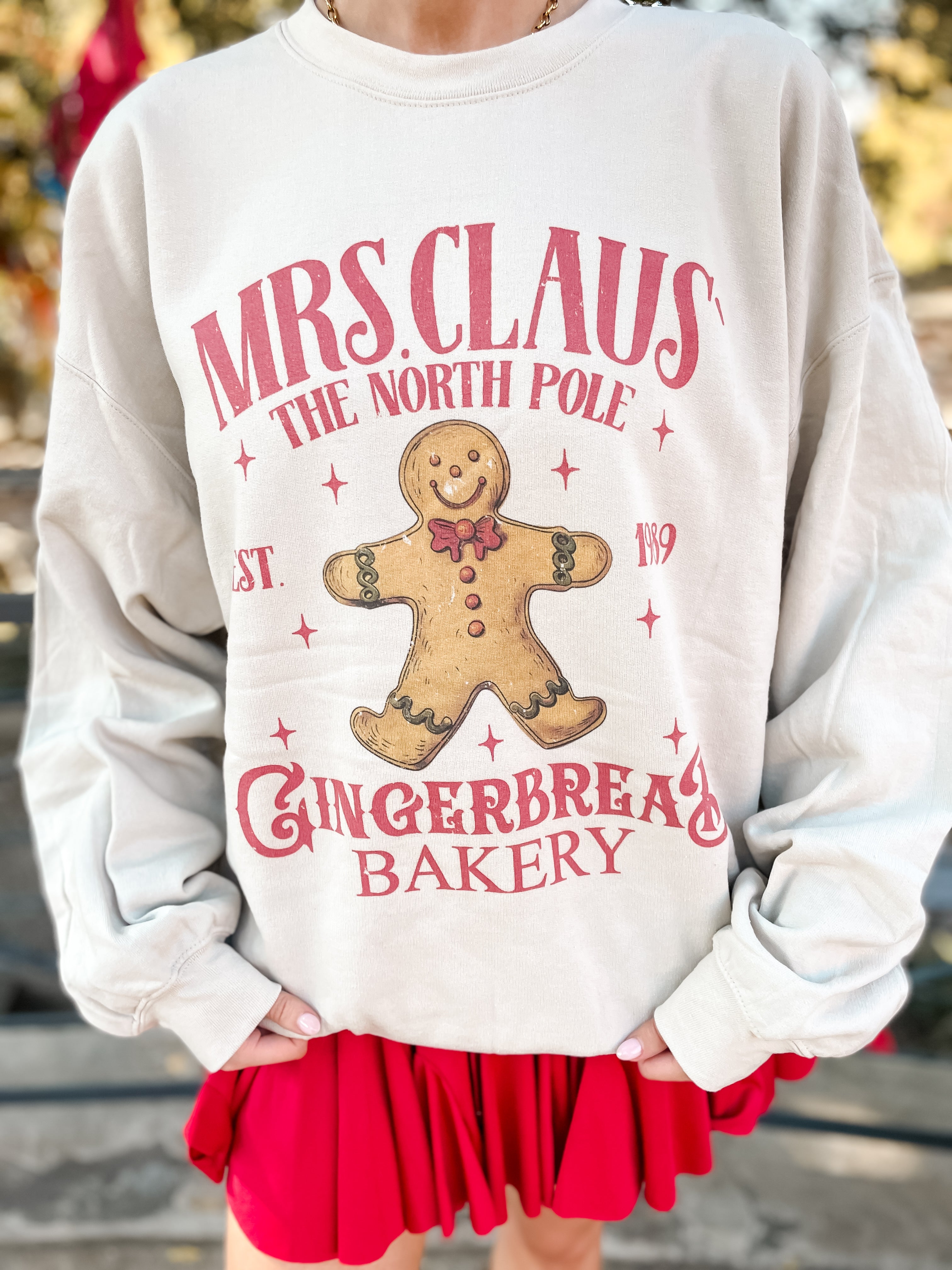 Mrs. Clause Gingerbread Sweatshirt