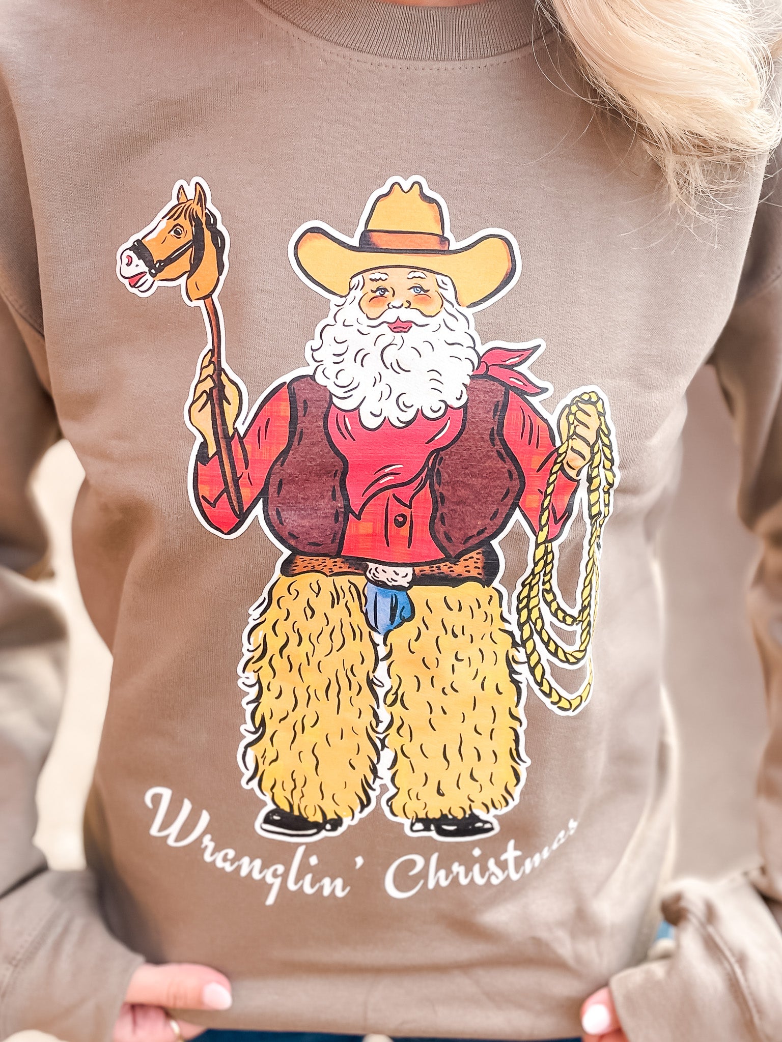 Wranglin Christmas Sweatshirt