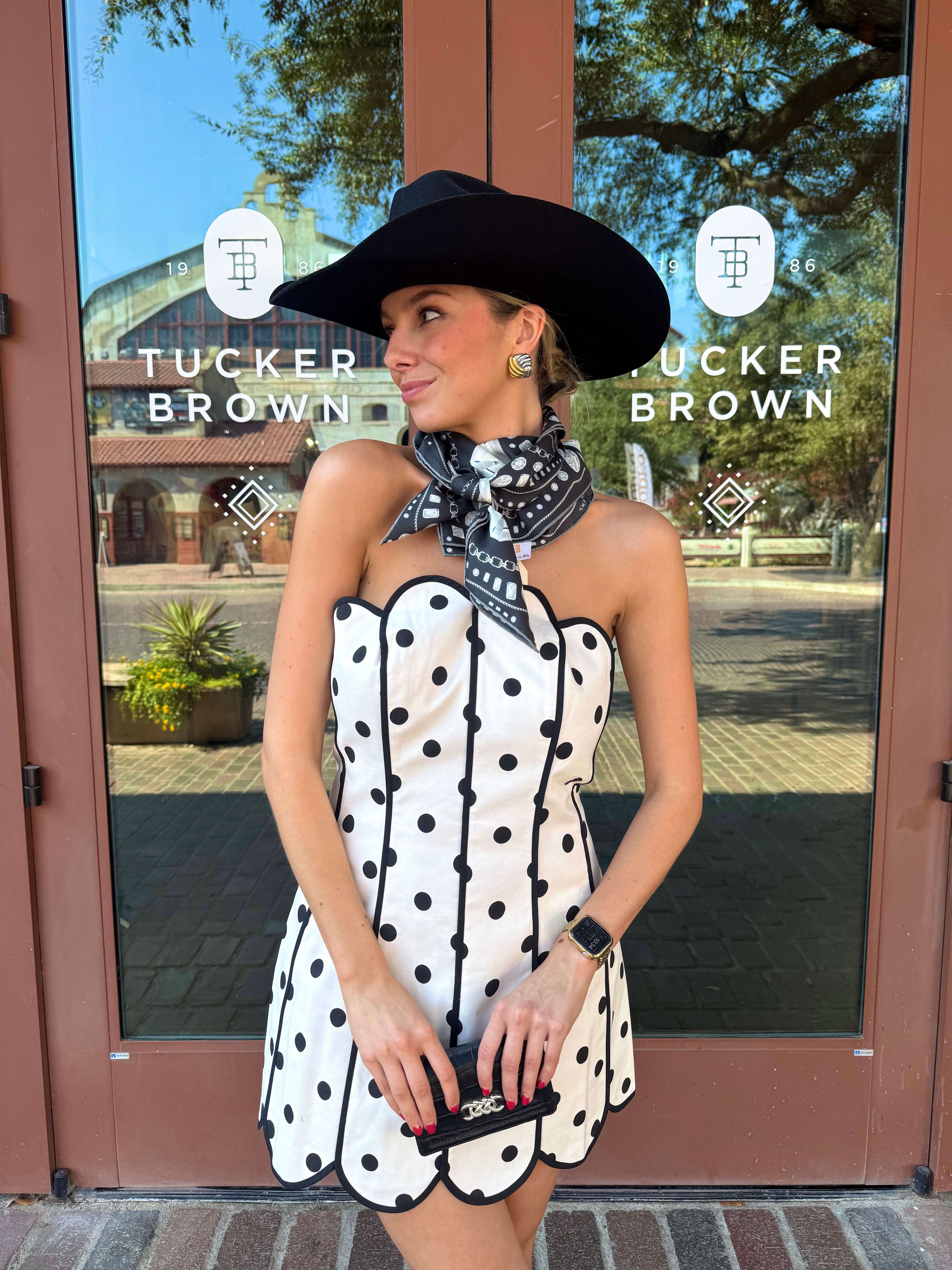 Doris Dot Dress - Black