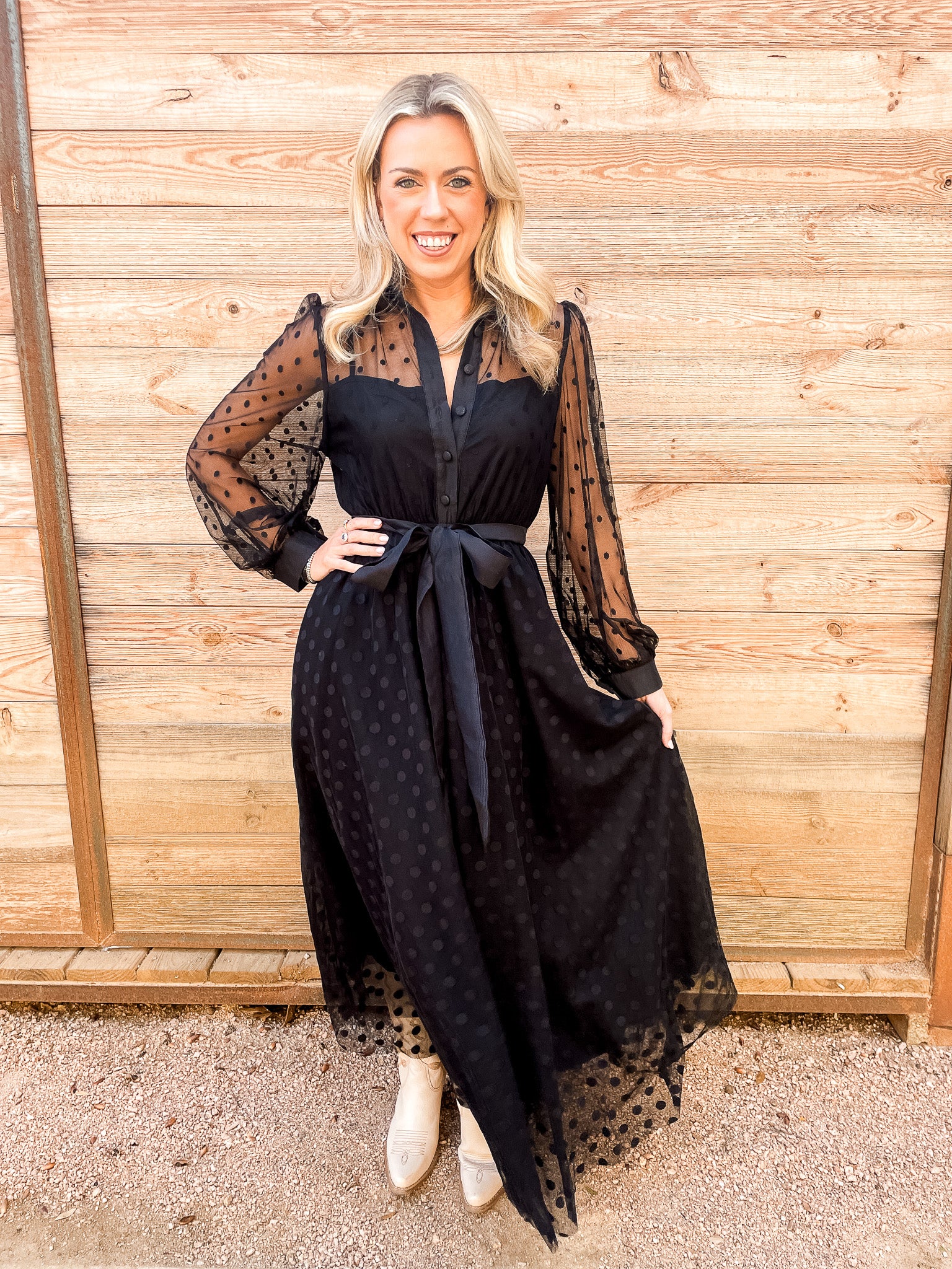 The Dots At Night Dress