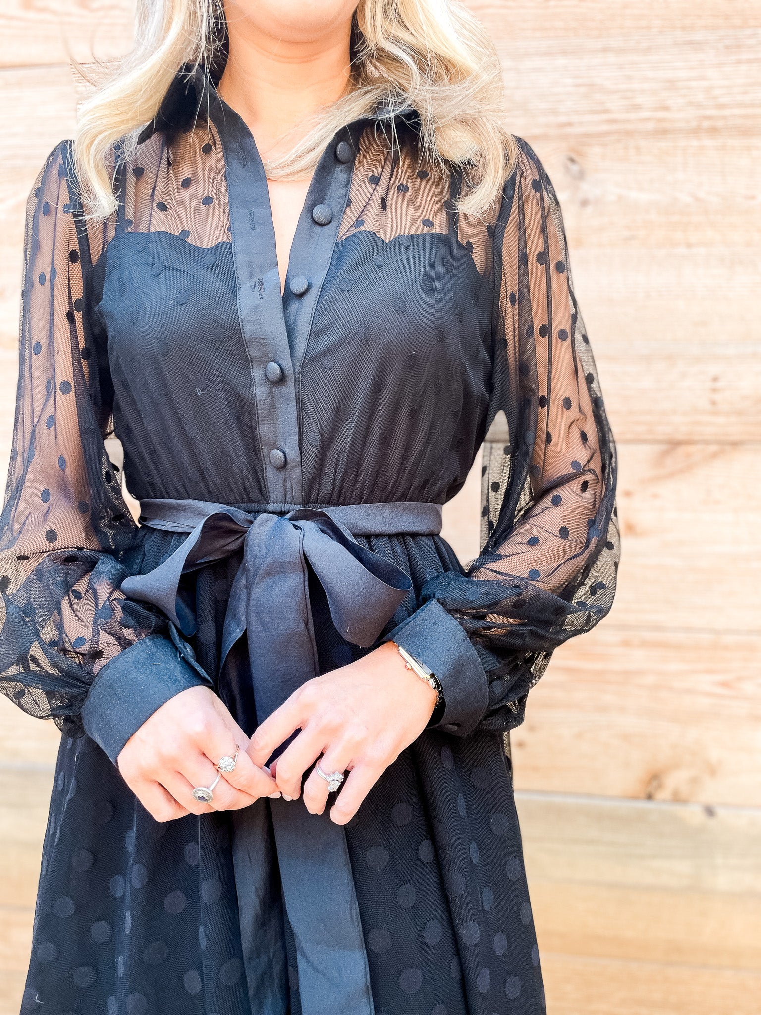 The Dots At Night Dress