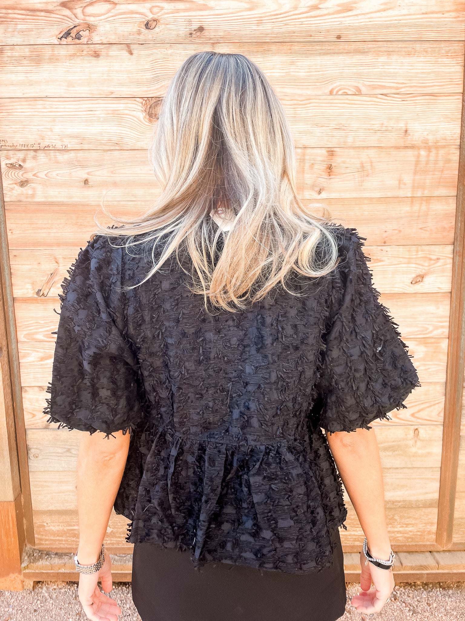 Bows 4 Me Top - Black