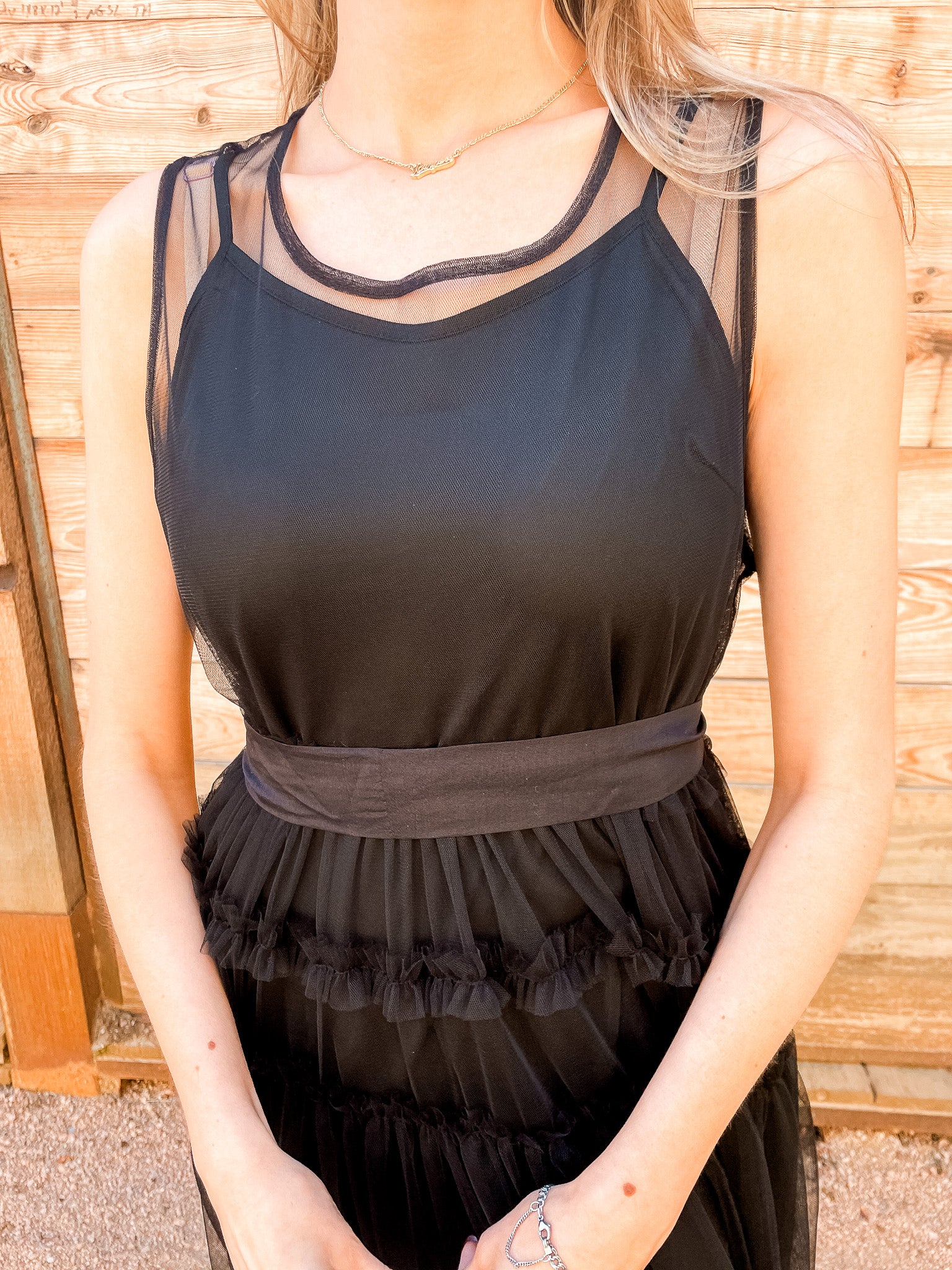 Tulle Dress - Black