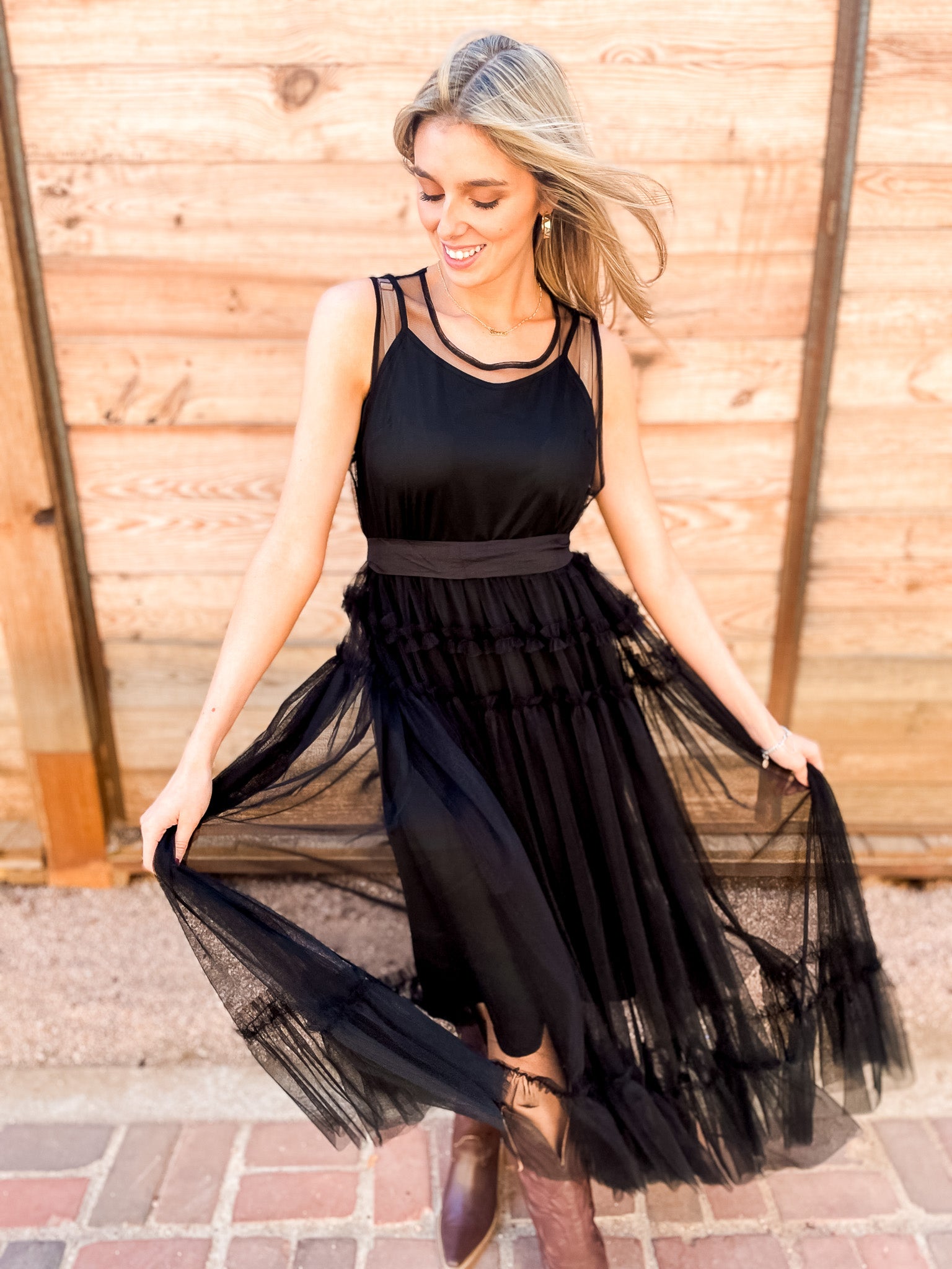 Tulle Dress - Black