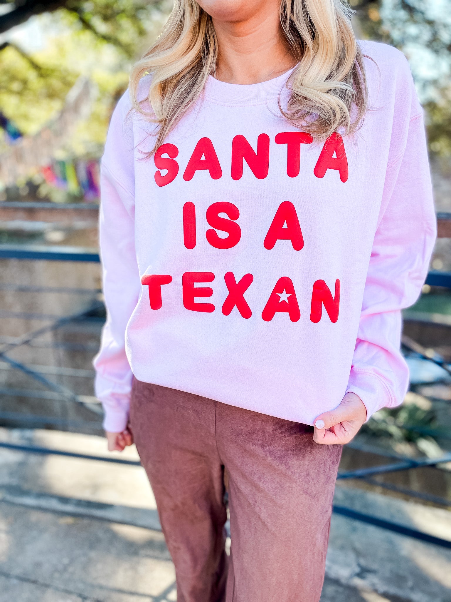Santa Is A Texan Sweatshirt