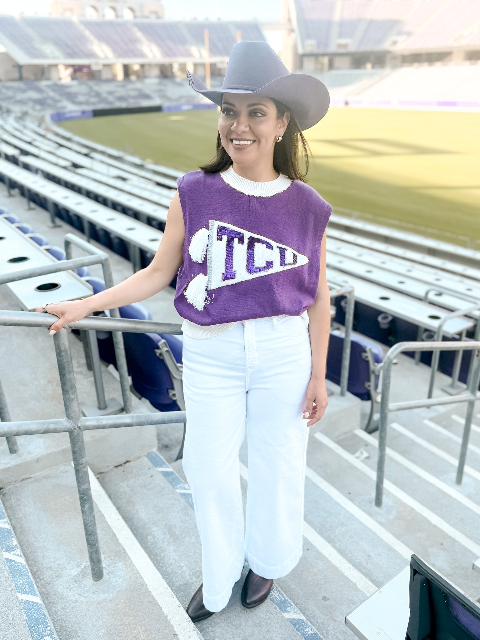 TCU Pennant Sweater Vest