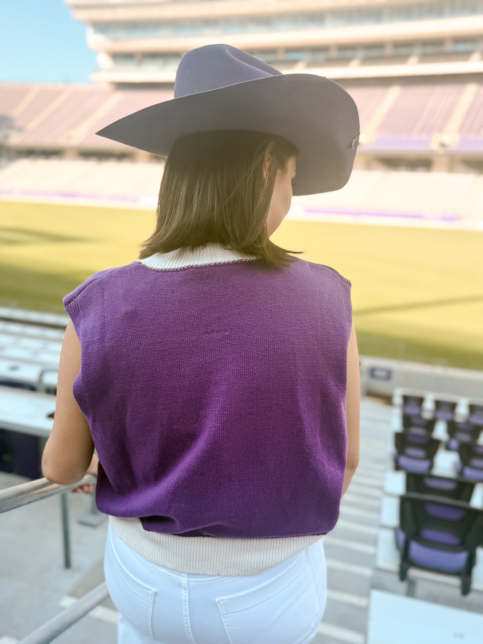 TCU Pennant Sweater Vest