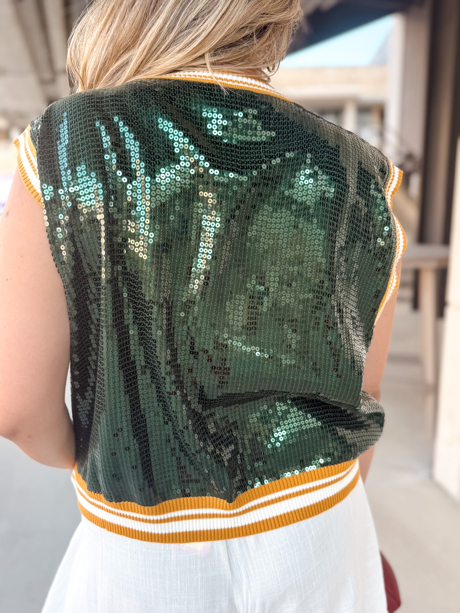 Queen Of Sparkles - Baylor Sequin Mascot Tank