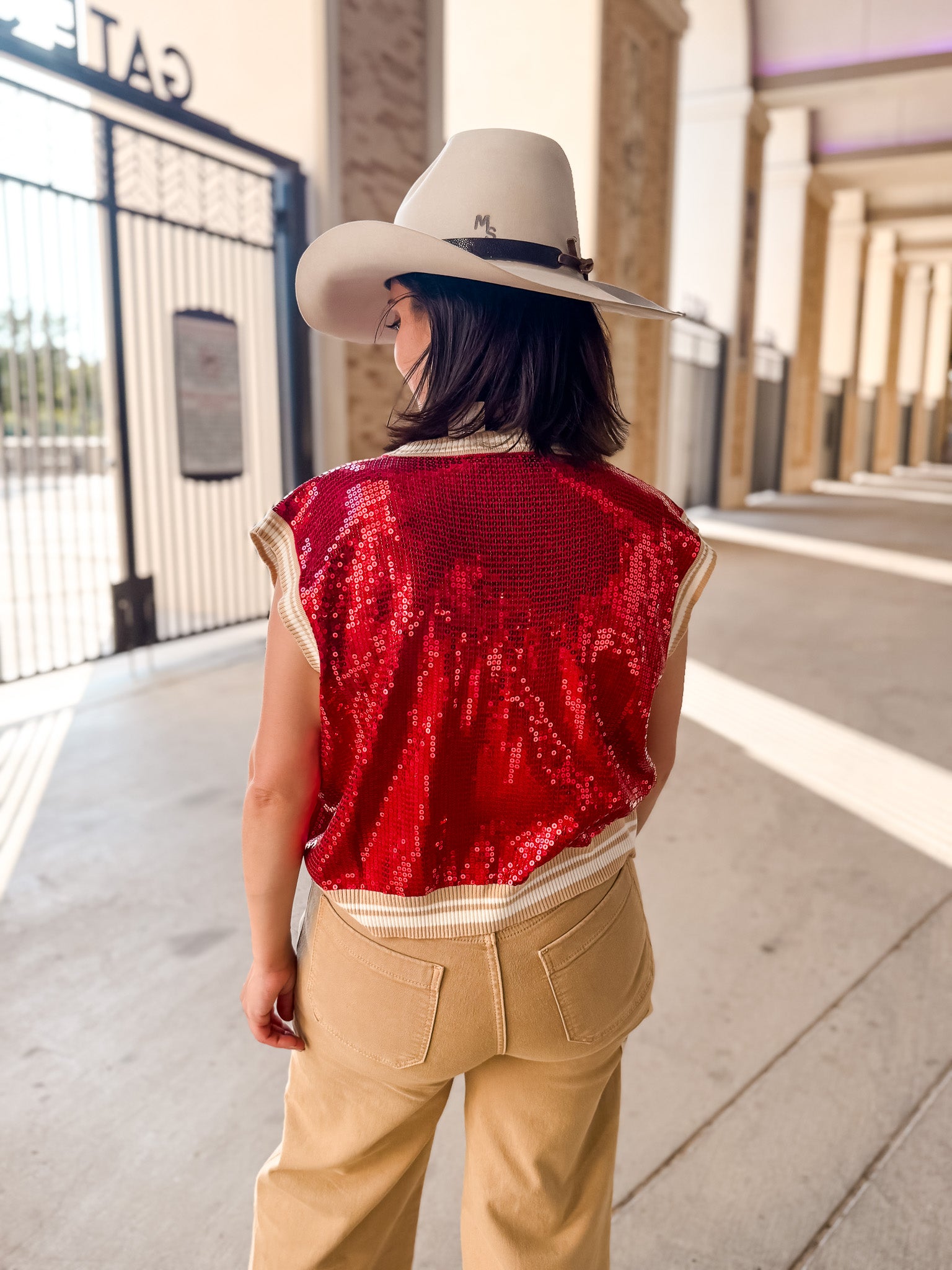 Queen Of Sparkles - OU Sequin Mascot Tank