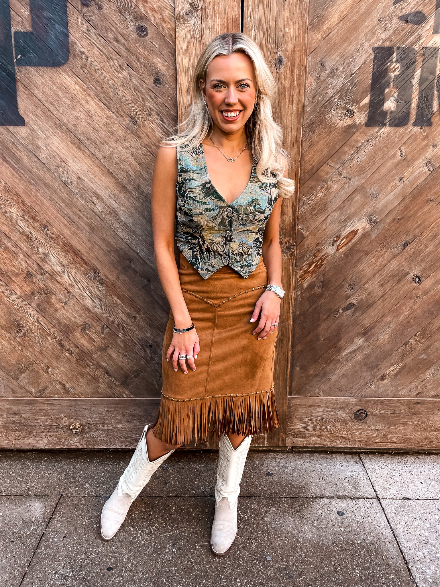 Tapestry Mustang Vest