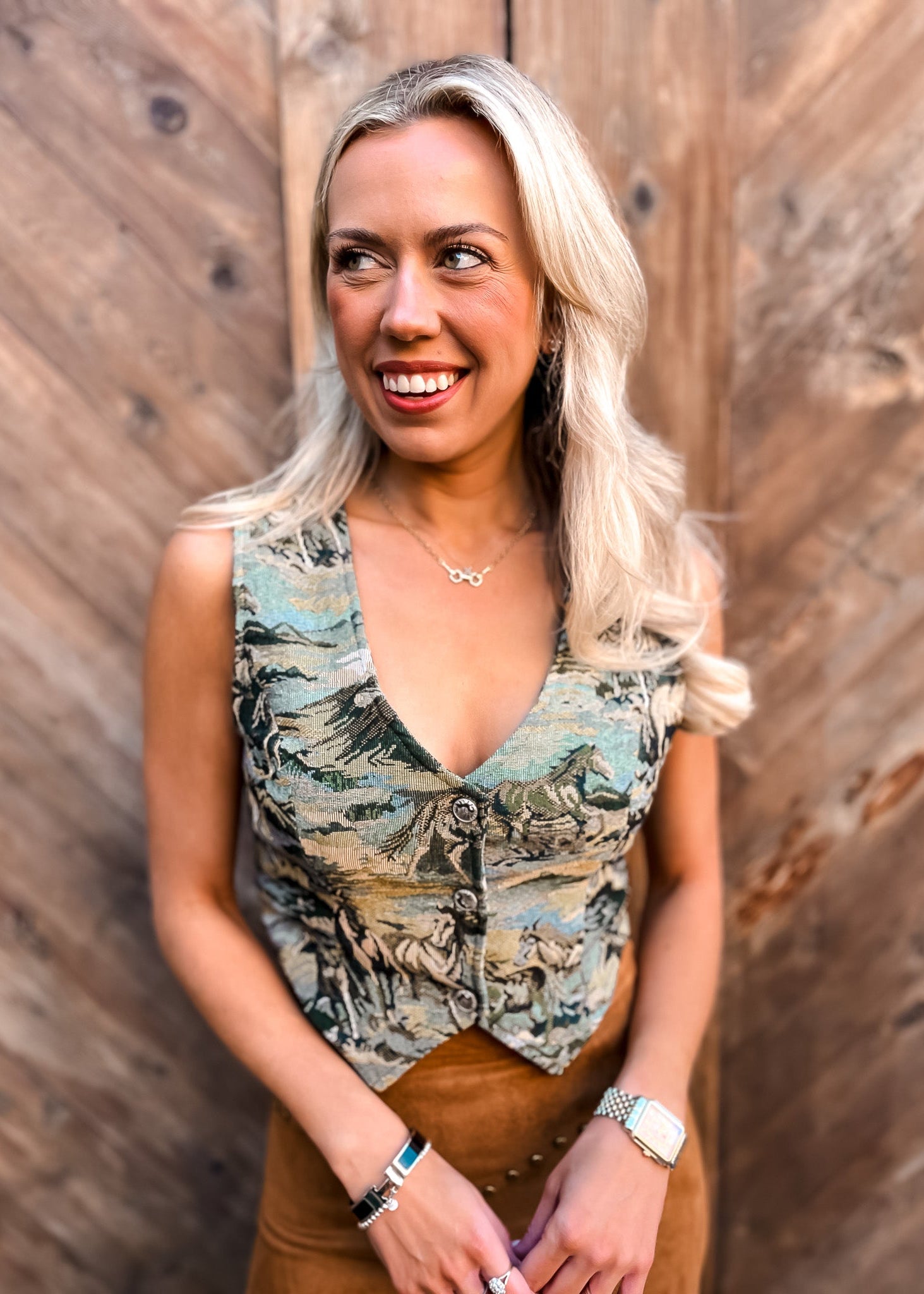 Tapestry Mustang Vest