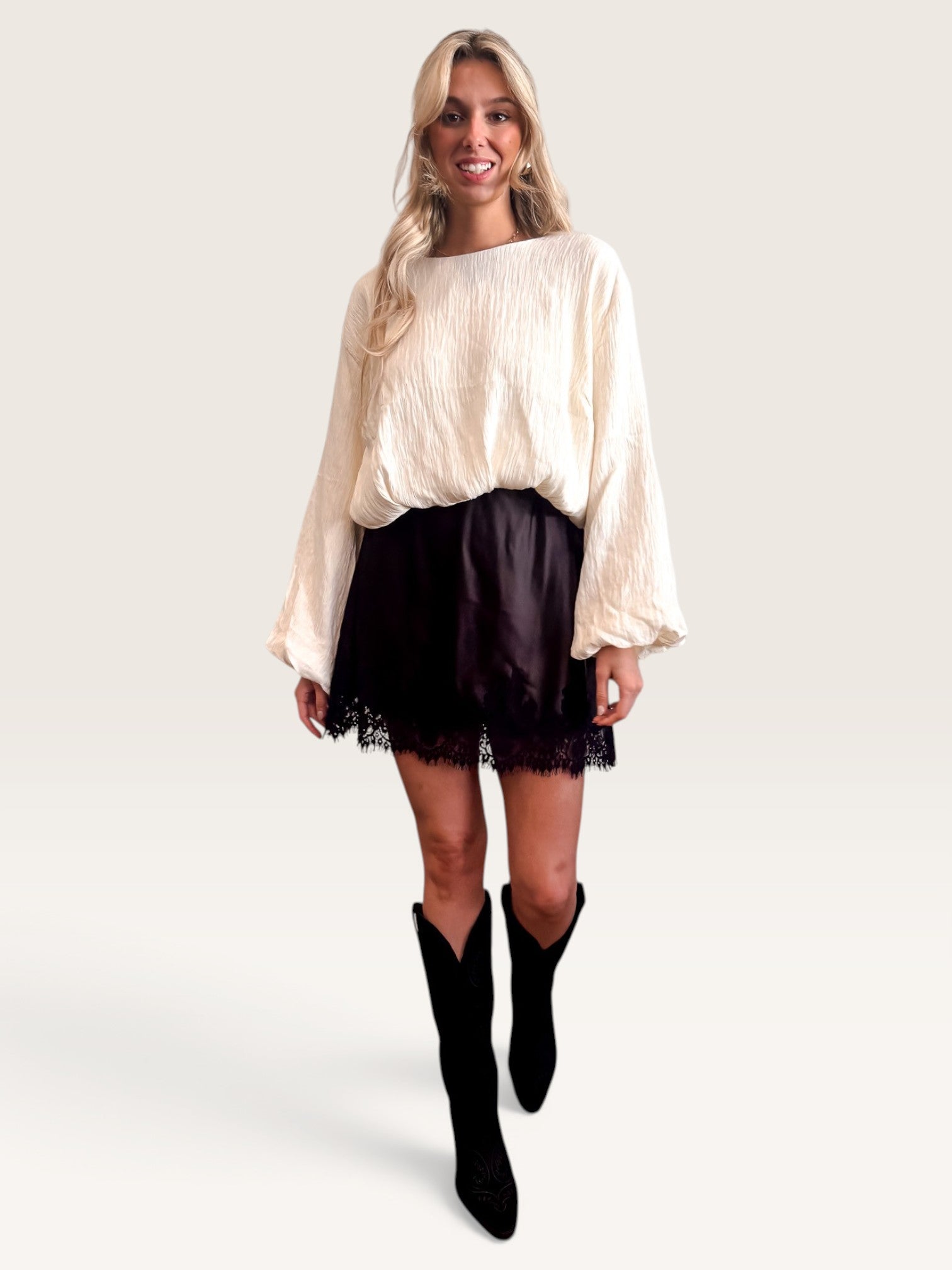Let It Slip Skirt - Black