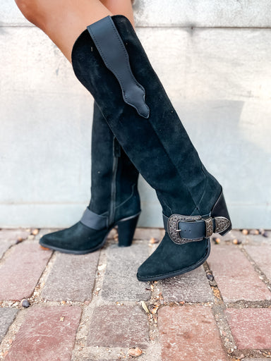 Yeehottie Buckle Boot - Black - Tucker Brown