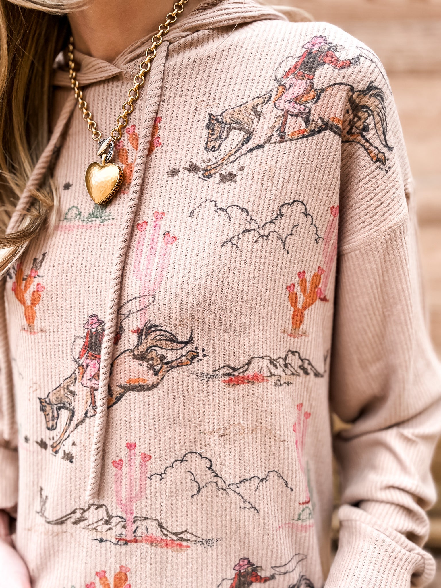 Desert Cowgirl Loungewear Set - Tucker Brown