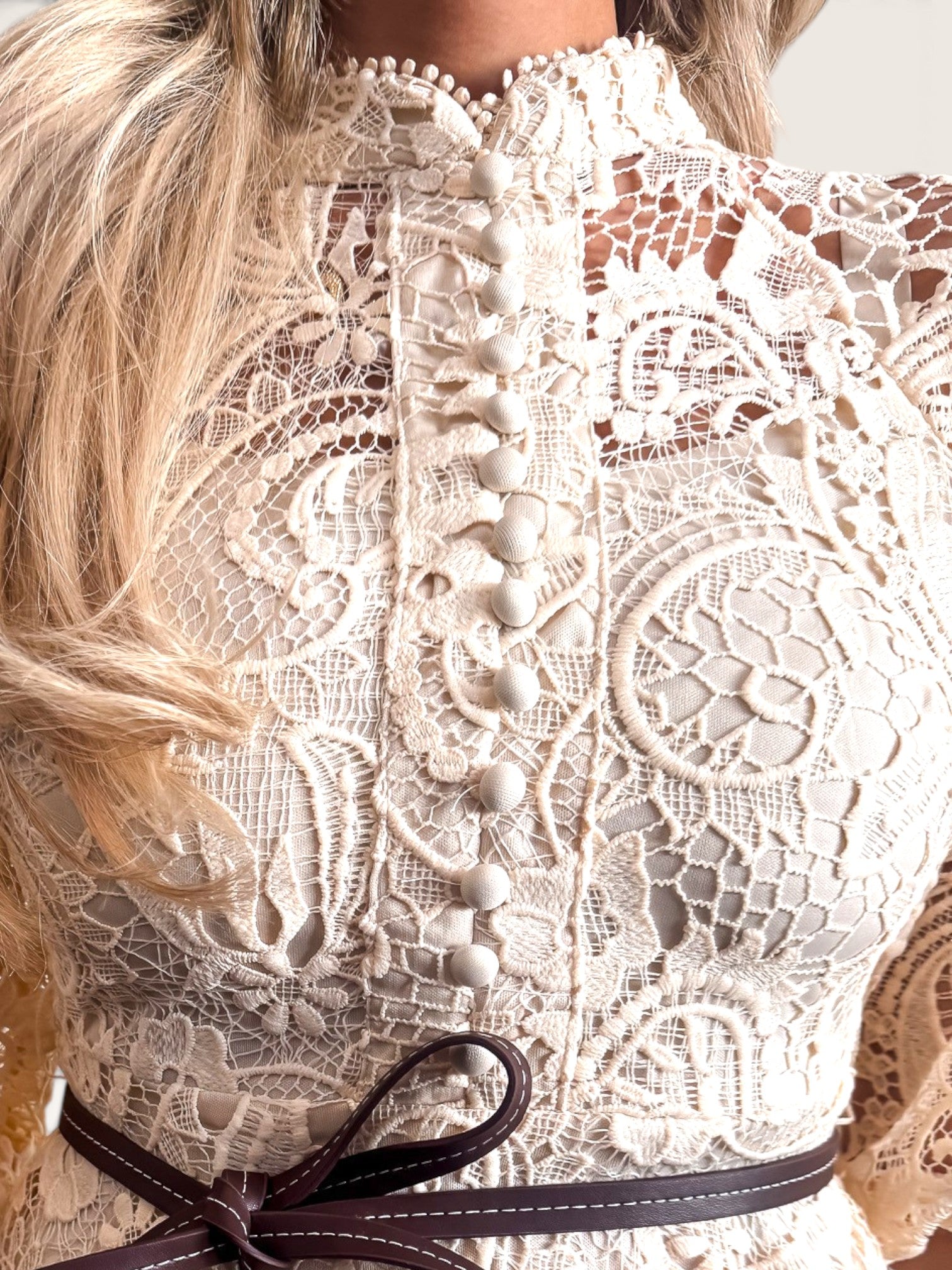 Ecru Lace Dress